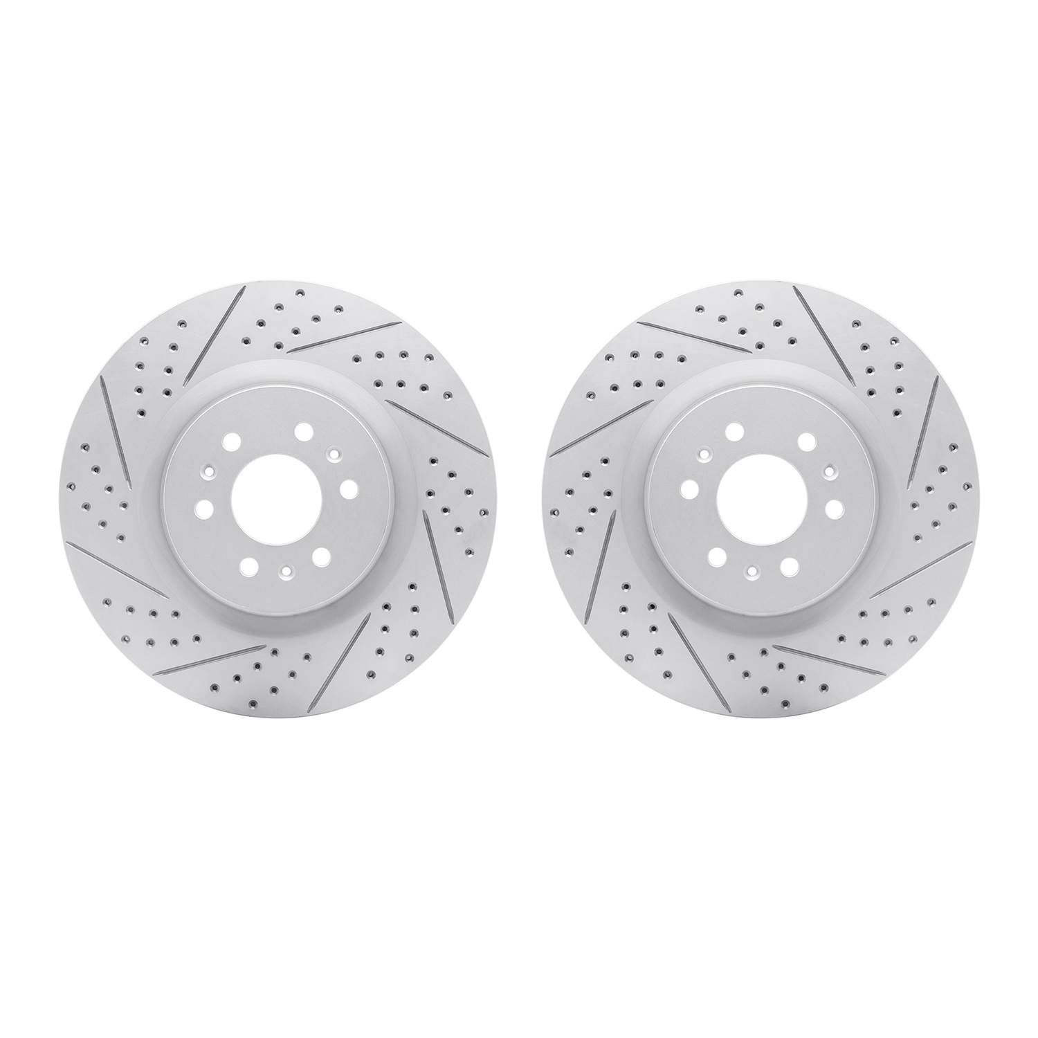 2002-46011 Geoperformance Drilled/Slotted Brake Rotors, 2004-2011 GM, Position: Front