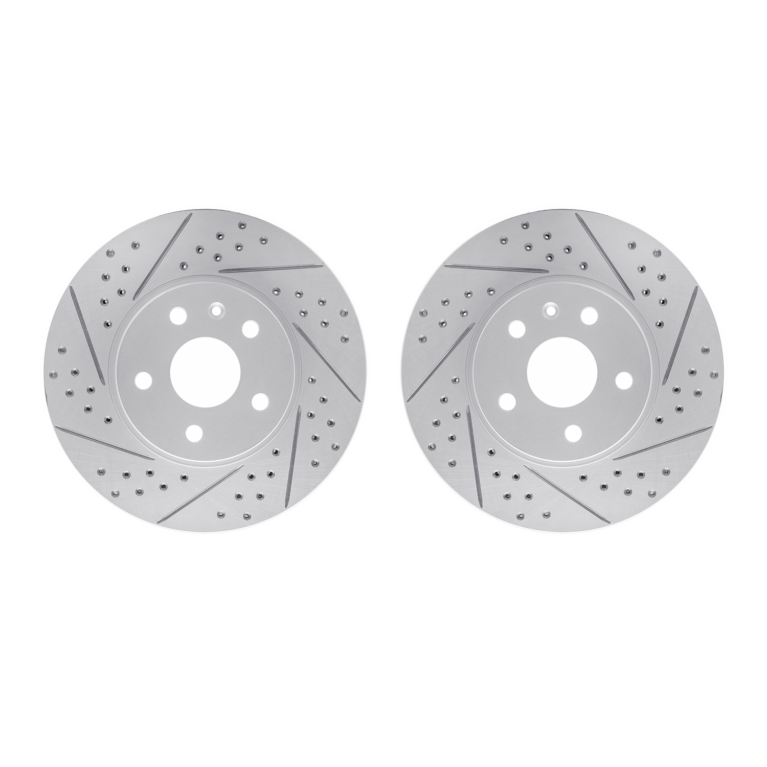 2002-46013 Geoperformance Drilled/Slotted Brake Rotors, 2008-2014 GM, Position: Front