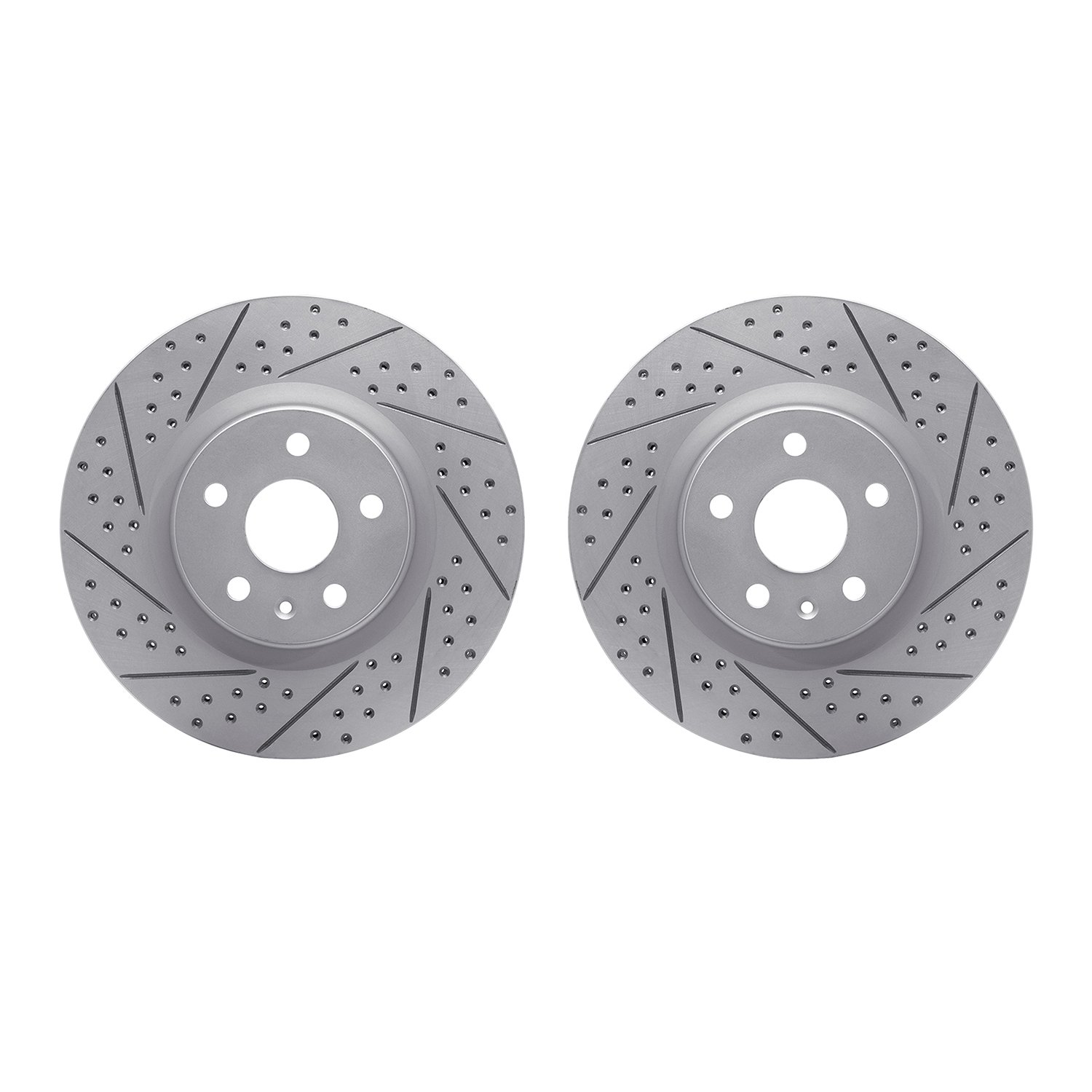 2002-46014 Geoperformance Drilled/Slotted Brake Rotors, 2008-2017 GM, Position: Front