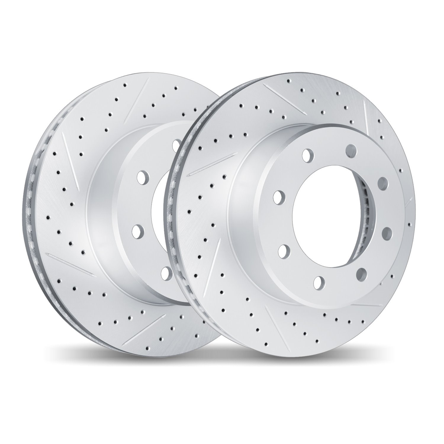 2002-46017 Geoperformance Drilled/Slotted Brake Rotors, 2006-2011 GM, Position: Front