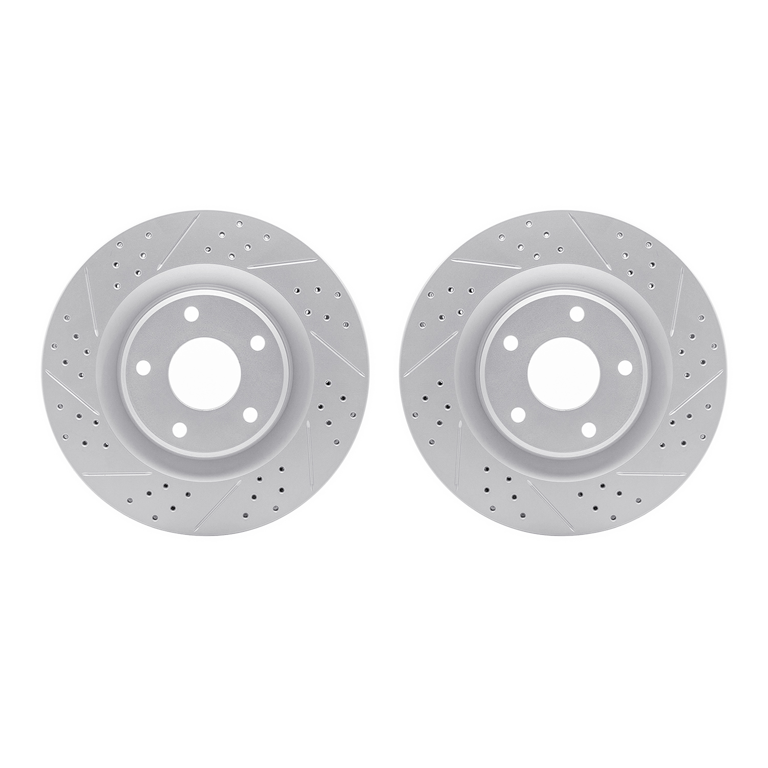 2002-46022 Geoperformance Drilled/Slotted Brake Rotors, 2005-2013 GM, Position: Front