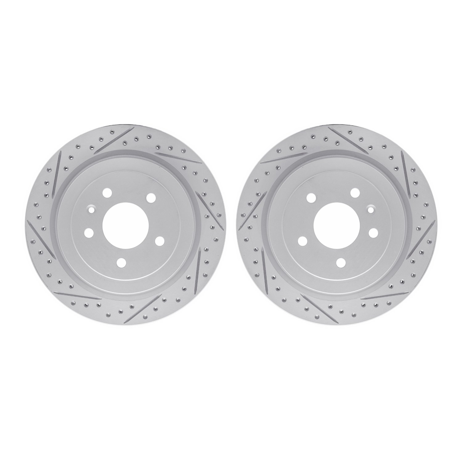 2002-46026 Geoperformance Drilled/Slotted Brake Rotors, 2013-2019 GM, Position: Rear