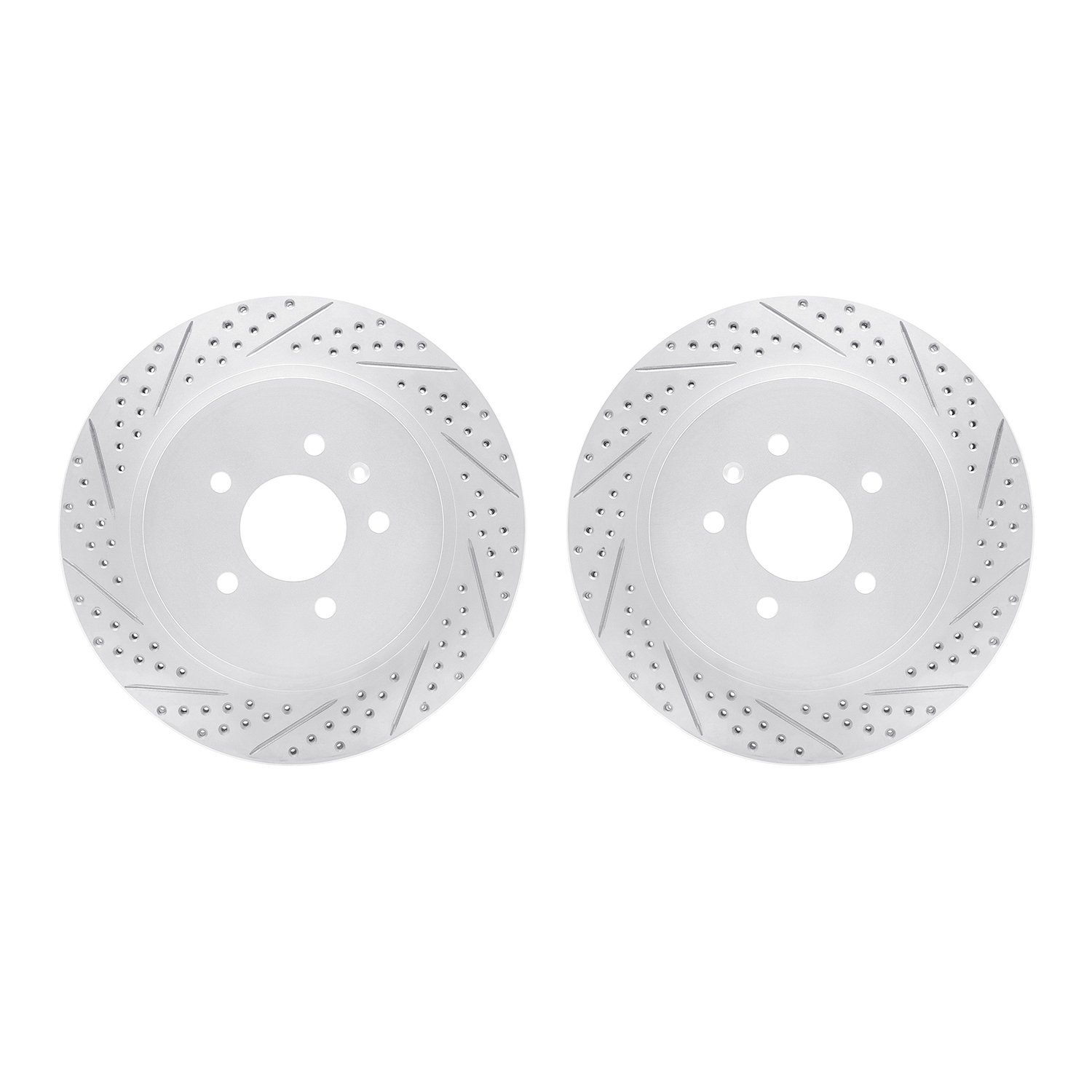 2002-46029 Geoperformance Drilled/Slotted Brake Rotors, 2005-2011 GM, Position: Rear