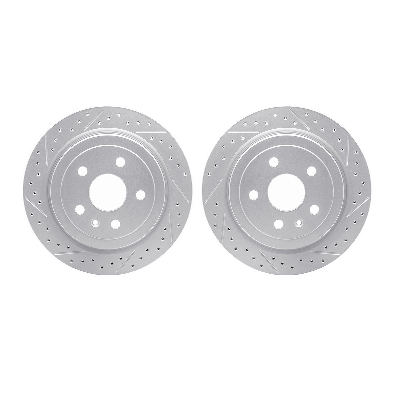 2002-46030 Geoperformance Drilled/Slotted Brake Rotors, 2008-2019 GM, Position: Rear