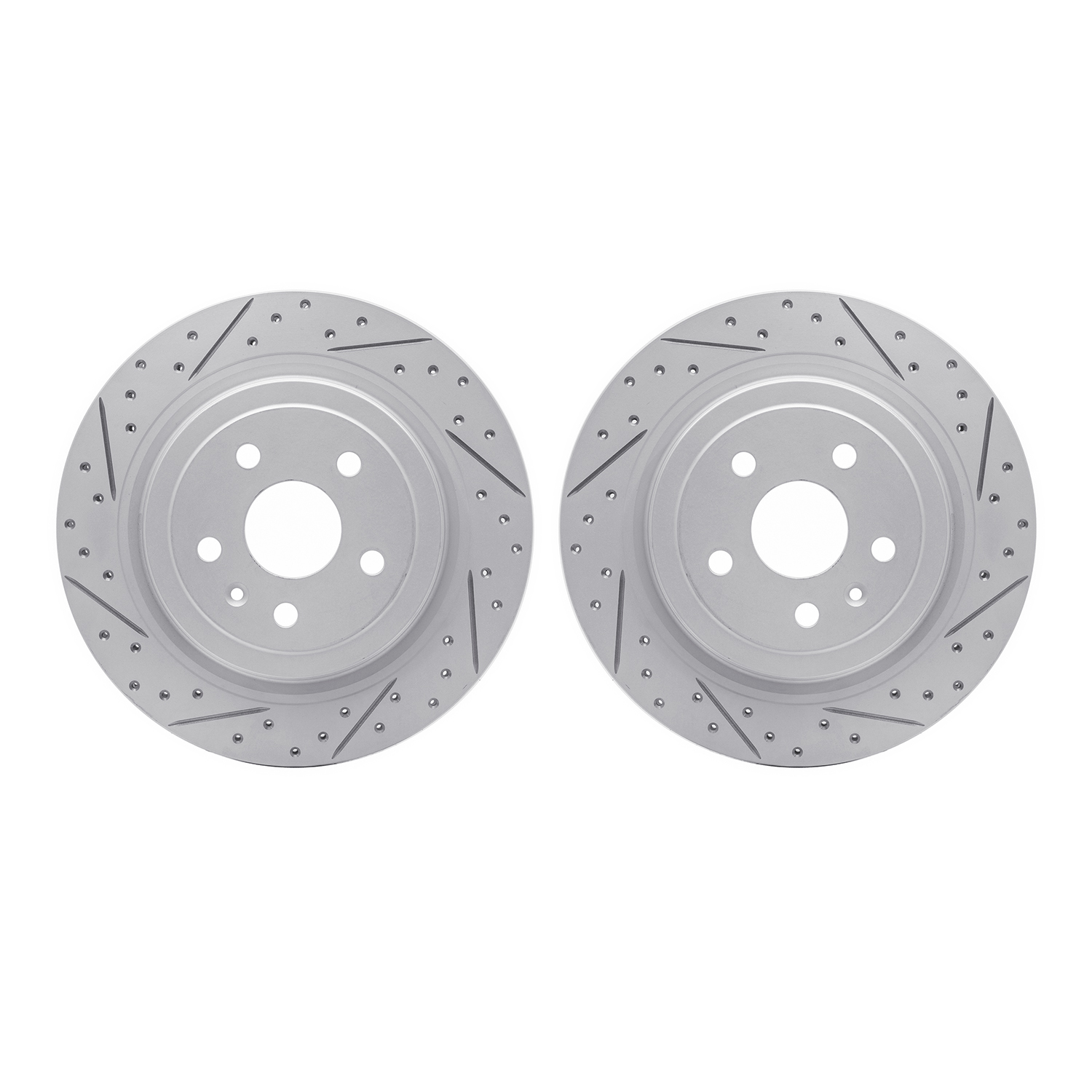 2002-46031 Geoperformance Drilled/Slotted Brake Rotors, 2008-2014 GM, Position: Rear