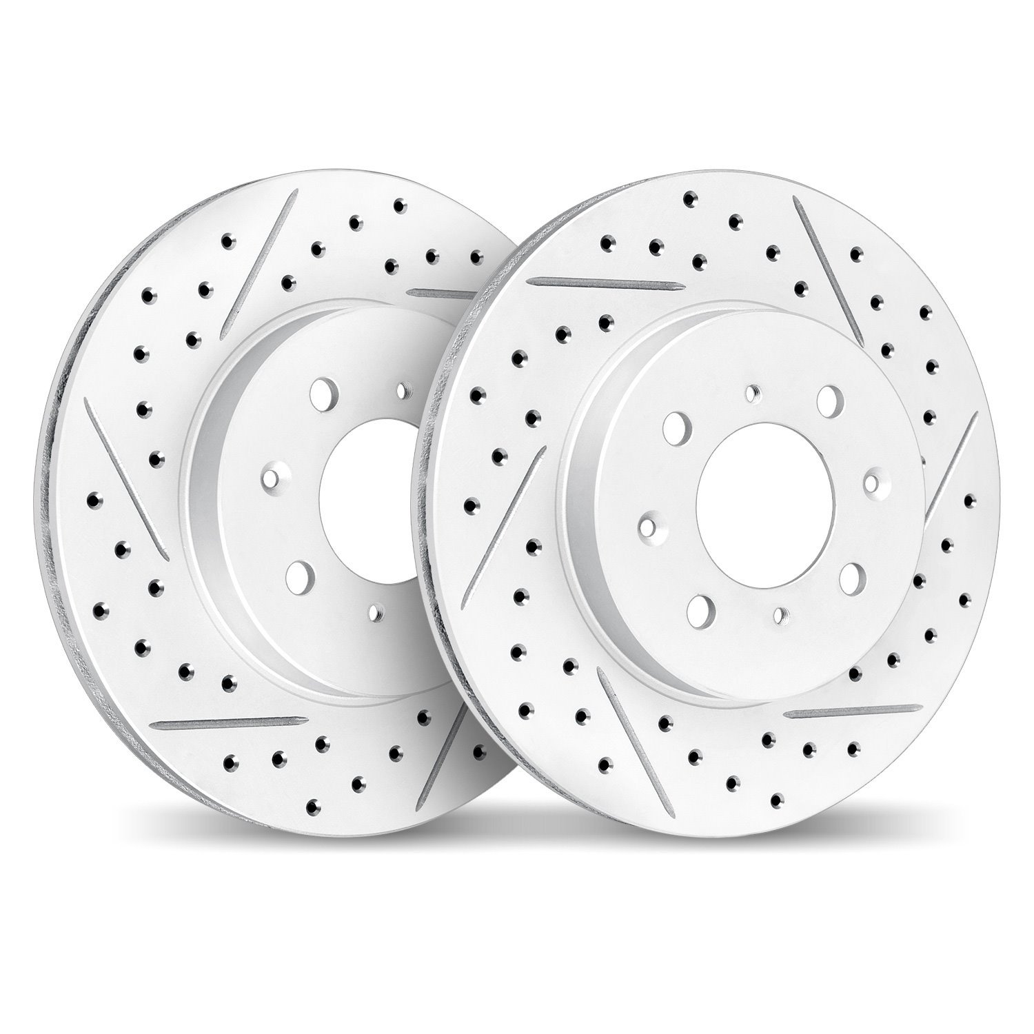 2002-47008 Geoperformance Drilled/Slotted Brake Rotors, 2004-2017 GM, Position: Front