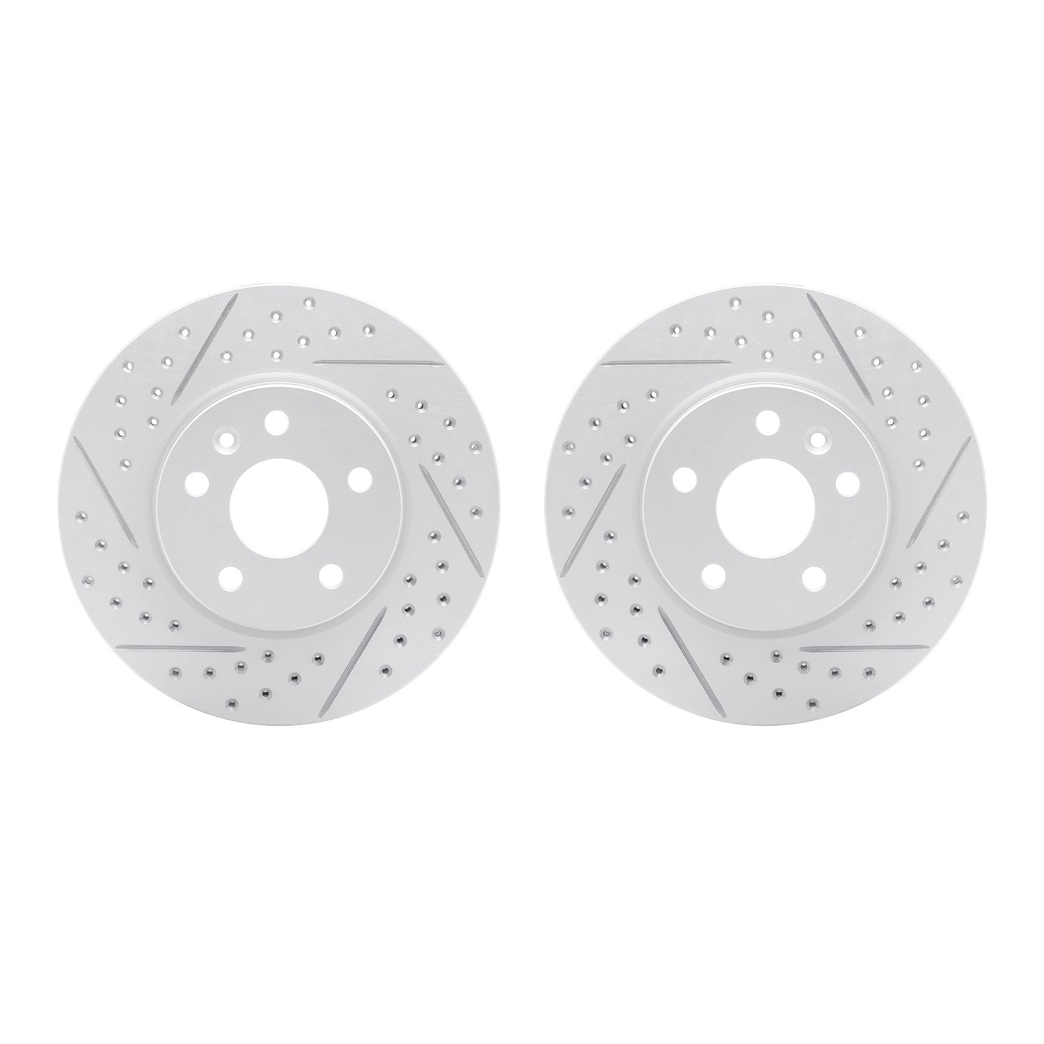 2002-47010 Geoperformance Drilled/Slotted Brake Rotors, Fits Select GM, Position: Front