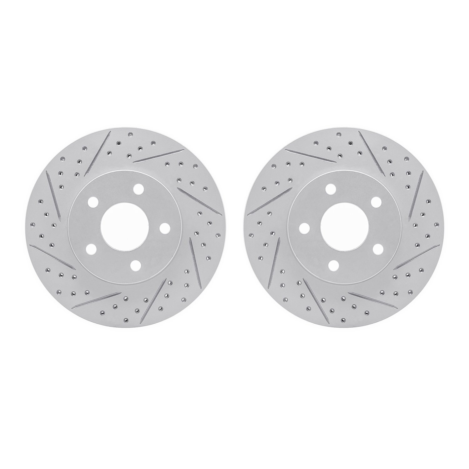 2002-47017 Geoperformance Drilled/Slotted Brake Rotors, 2007-2010 GM, Position: Front