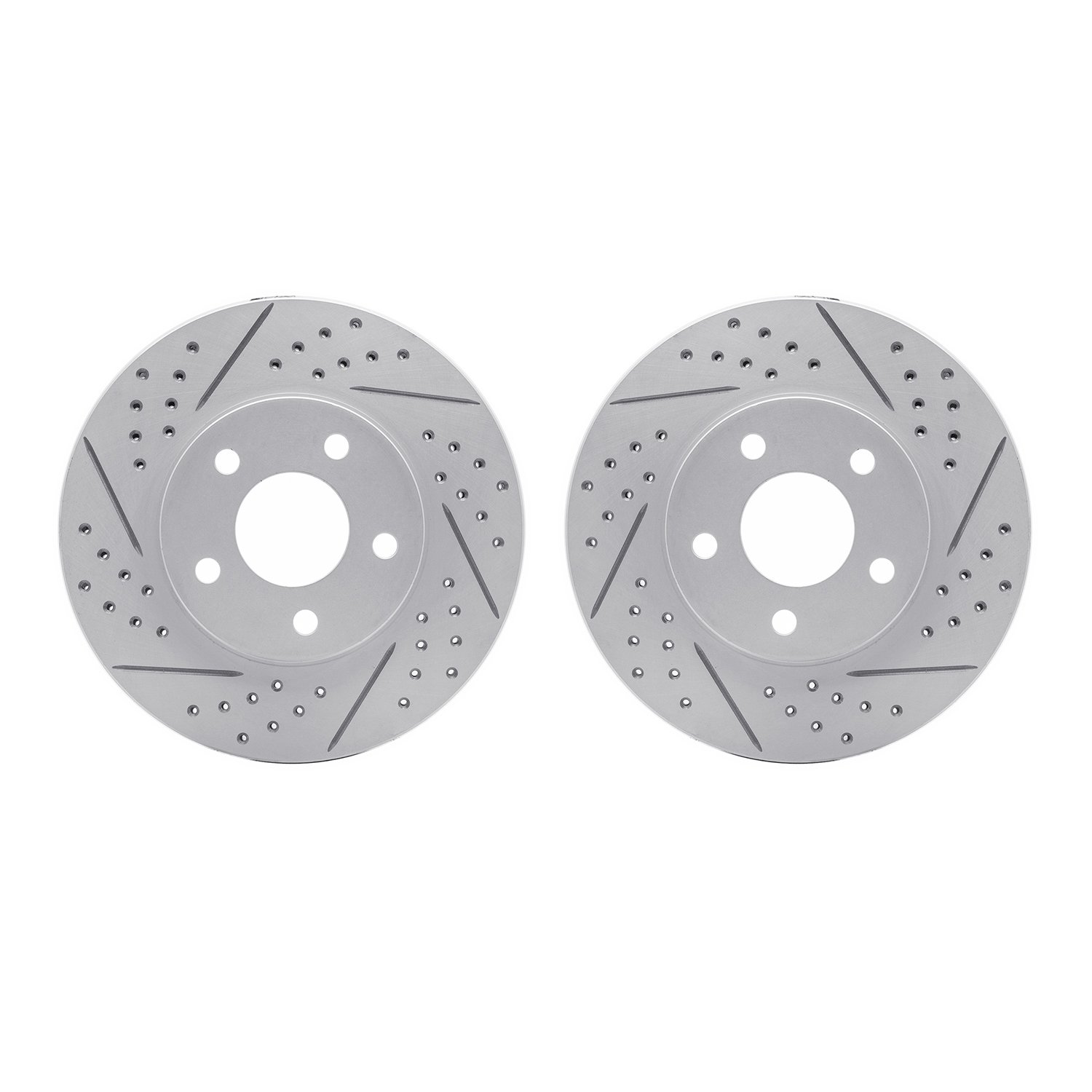 2002-47024 Geoperformance Drilled/Slotted Brake Rotors, 2006-2011 GM, Position: Front