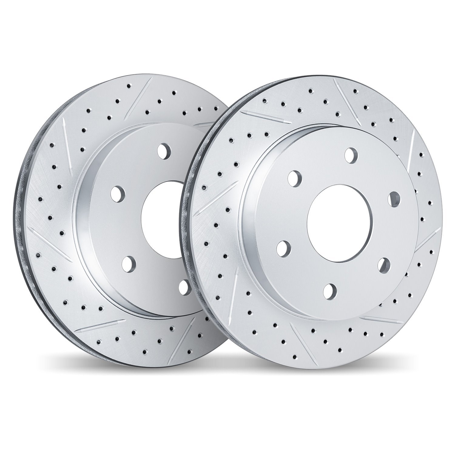 2002-47026 Geoperformance Drilled/Slotted Brake Rotors, Fits Select GM, Position: Front