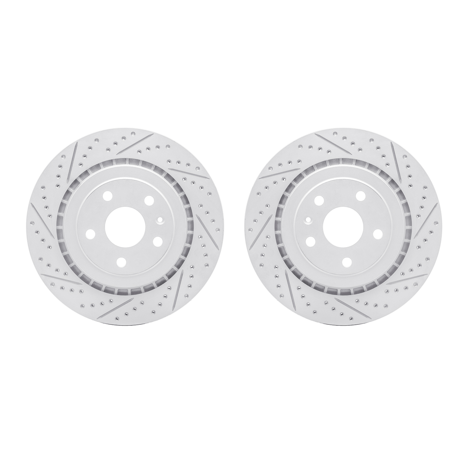 2002-47029 Geoperformance Drilled/Slotted Brake Rotors, 2006-2009 GM, Position: Front