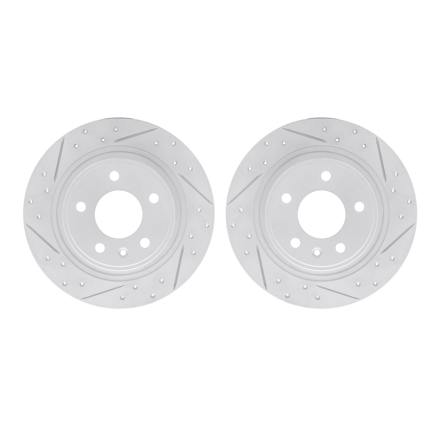 2002-47031 Geoperformance Drilled/Slotted Brake Rotors, 2011-2019 GM, Position: Rear