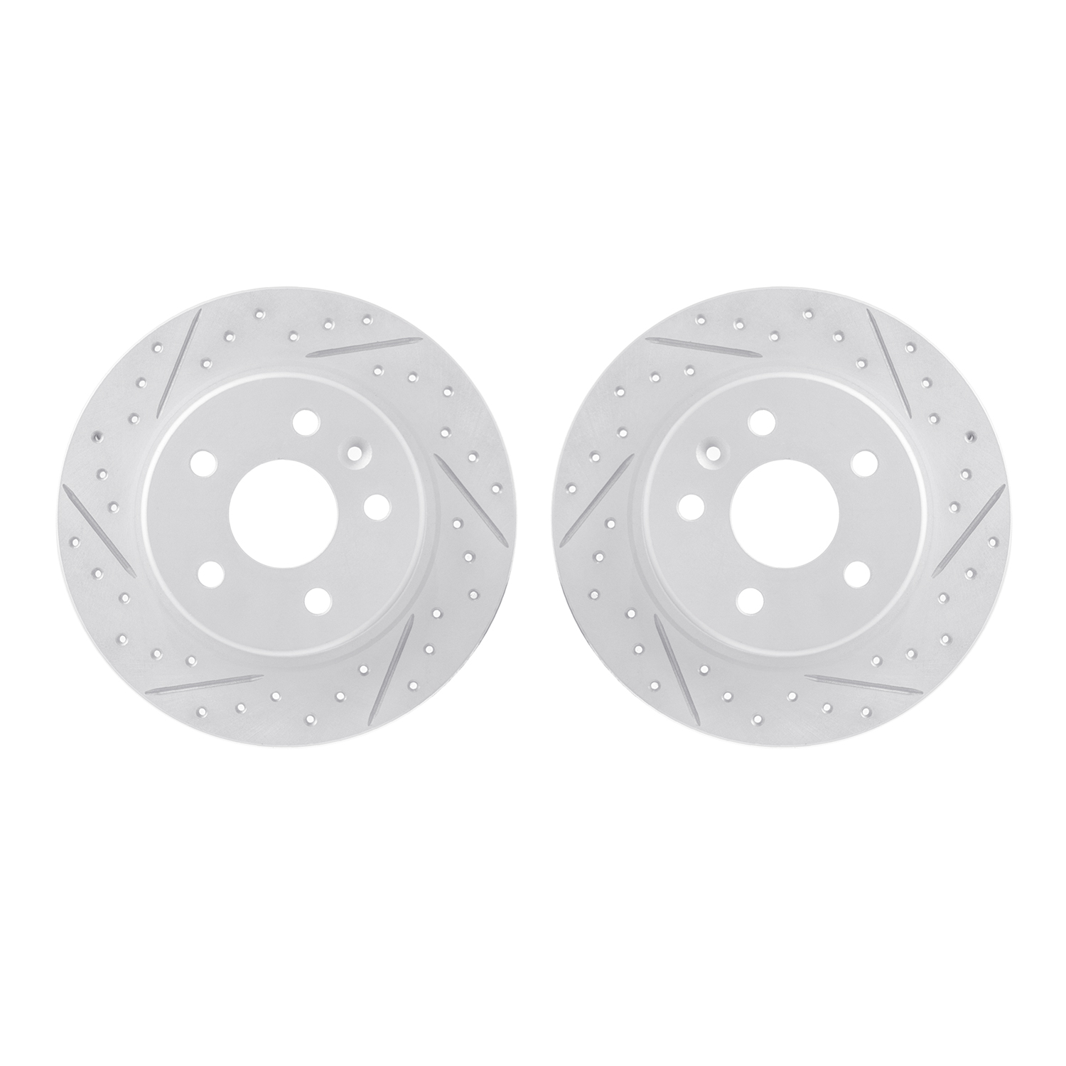 2002-47036 Geoperformance Drilled/Slotted Brake Rotors, Fits Select GM, Position: Rear