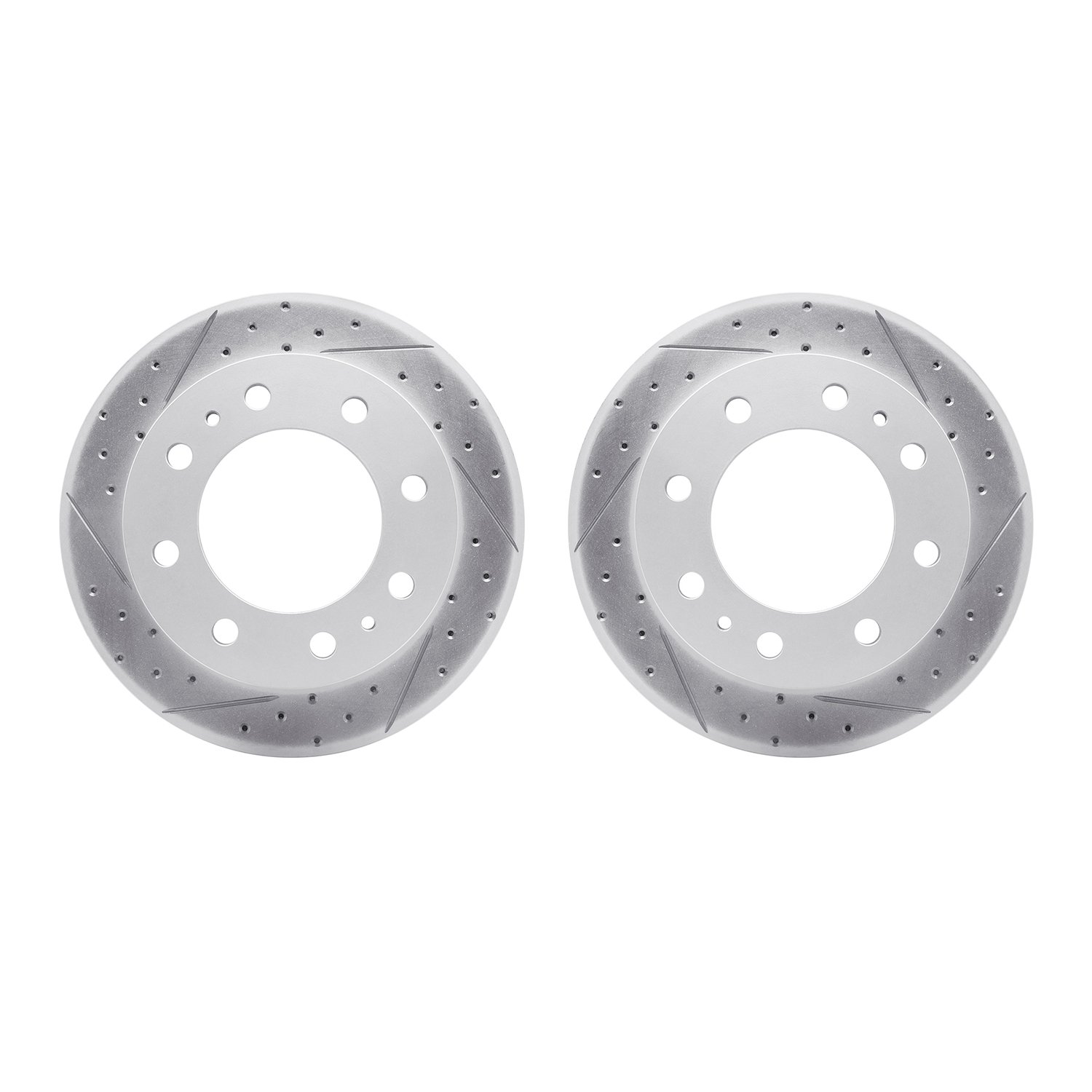 2002-48006 Geoperformance Drilled/Slotted Brake Rotors, 1999-2020 GM, Position: Front