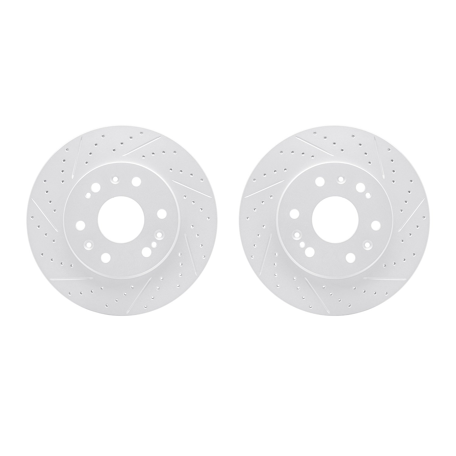 2002-48009 Geoperformance Drilled/Slotted Brake Rotors, 2005-2020 GM, Position: Front