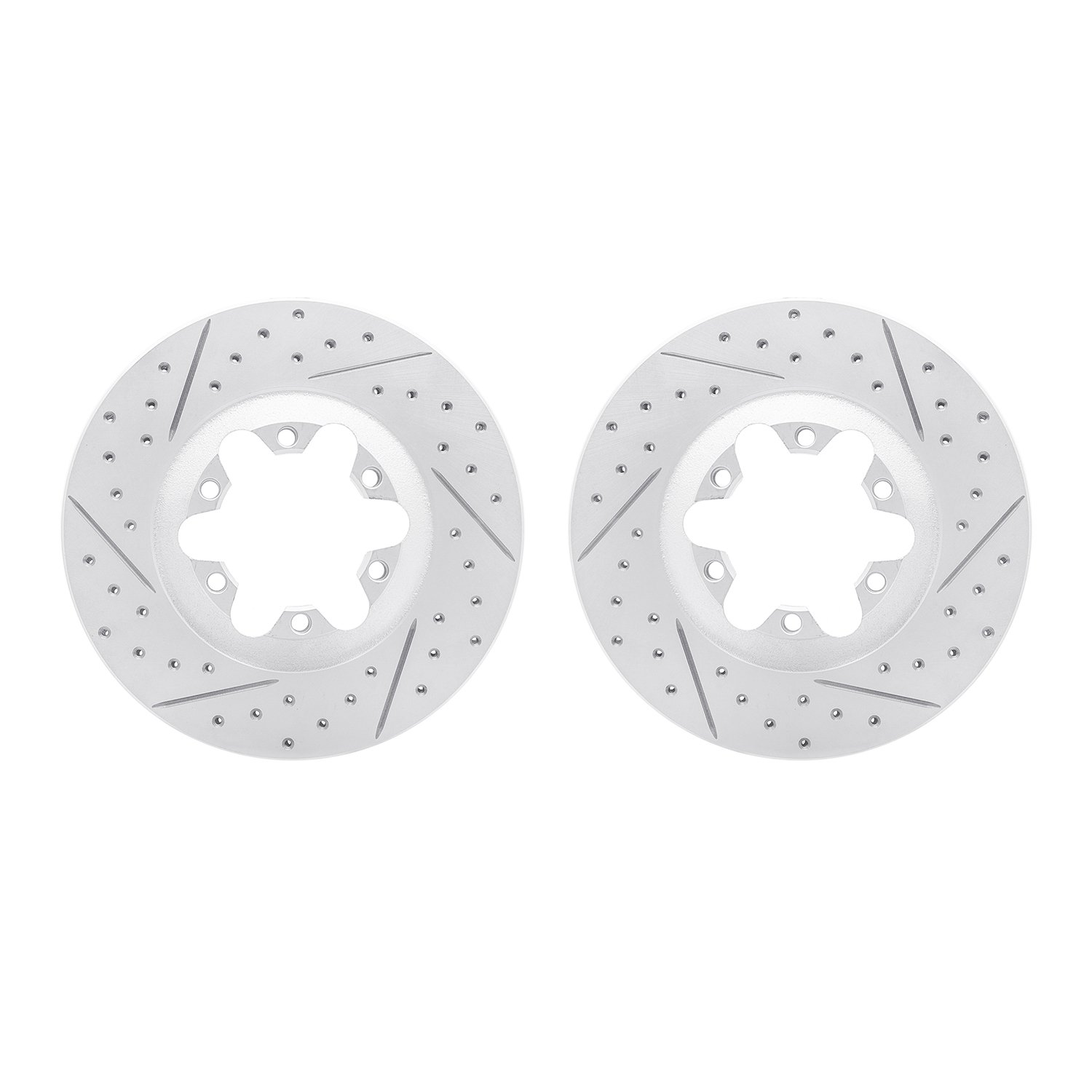 2002-48023 Geoperformance Drilled/Slotted Brake Rotors, 2004-2008 GM, Position: Front