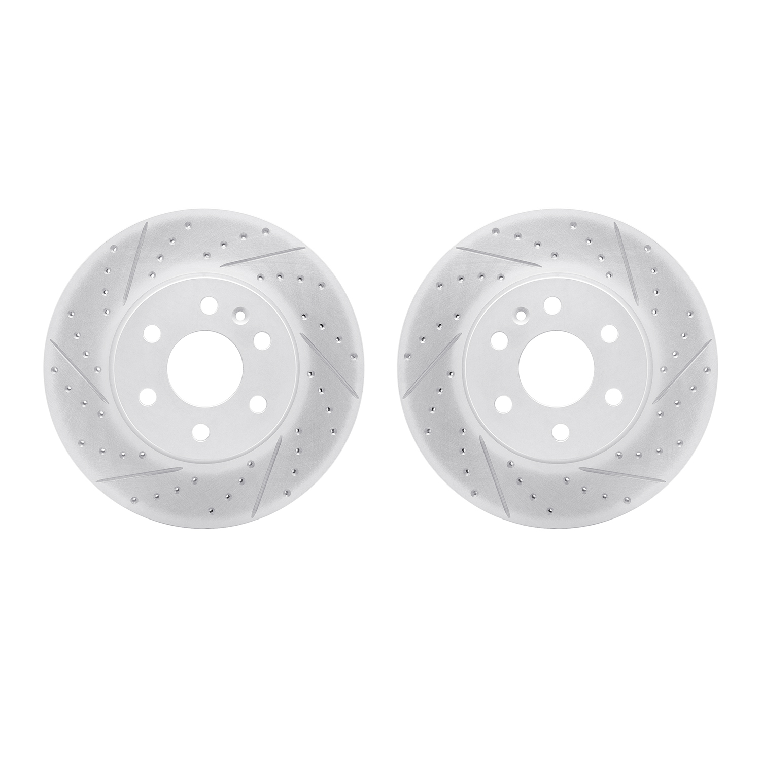 2002-48025 Geoperformance Drilled/Slotted Brake Rotors, 2015-2020 GM, Position: Front