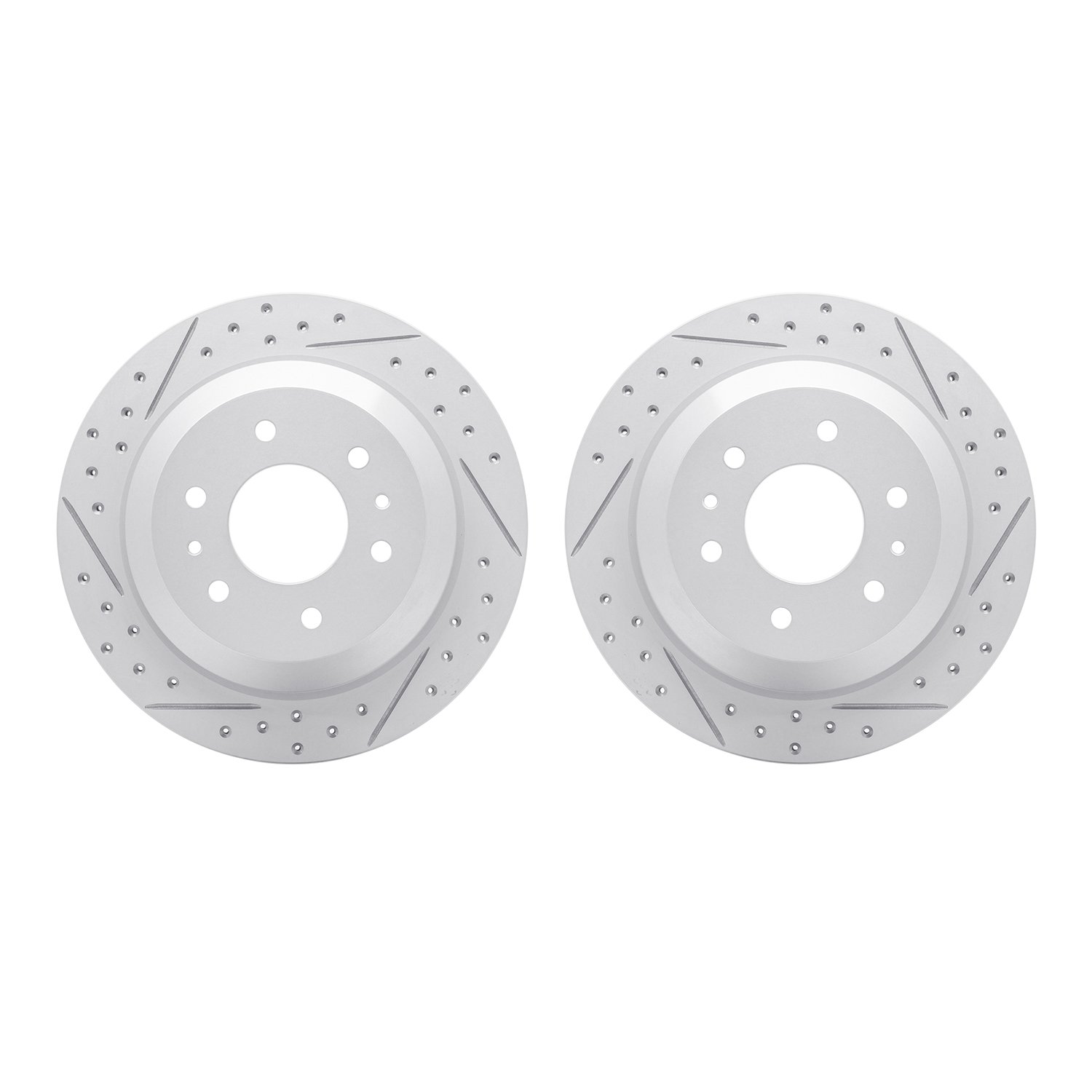 2002-48034 Geoperformance Drilled/Slotted Brake Rotors, 2002-2009 GM, Position: Rear