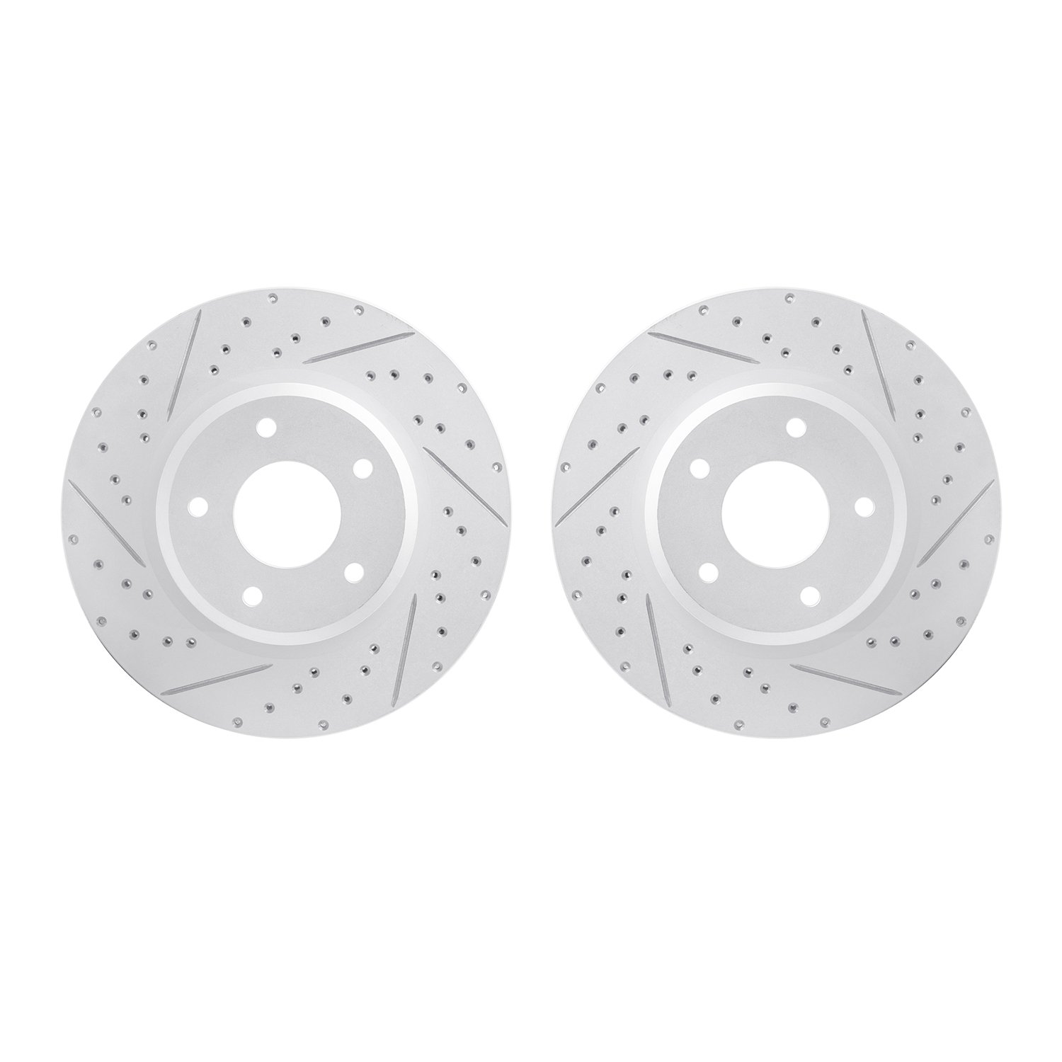 2002-52007 Geoperformance Drilled/Slotted Brake Rotors, 2005-2006 GM, Position: Front
