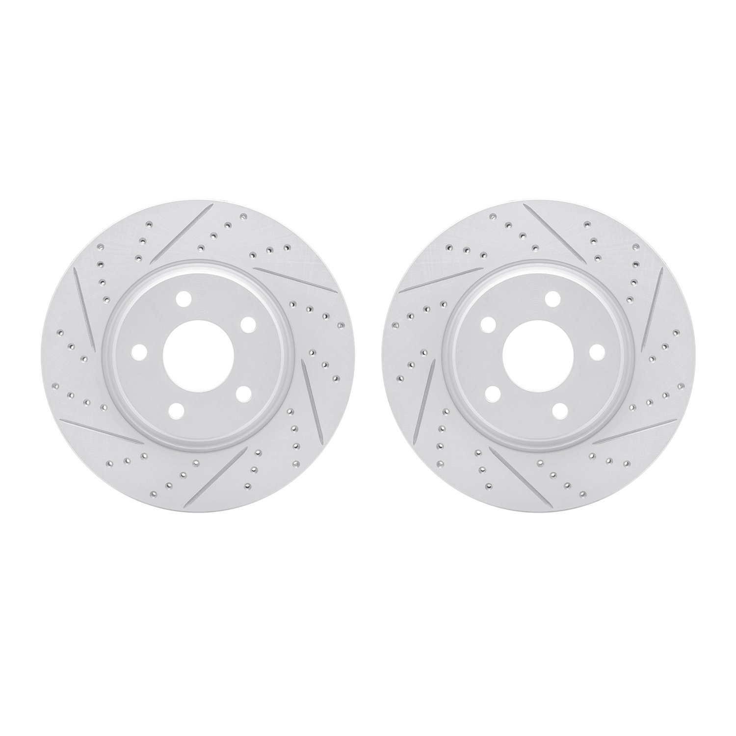 2002-53000 Geoperformance Drilled/Slotted Brake Rotors, 2004-2012 GM, Position: Front