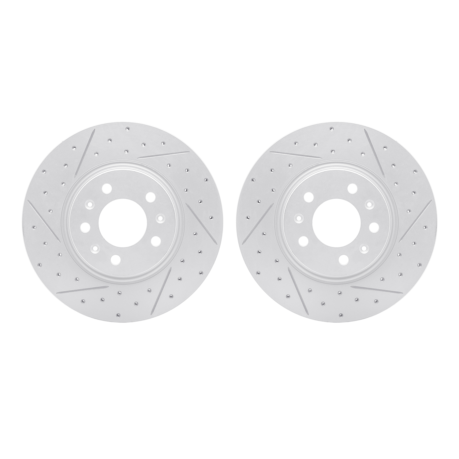 2002-53002 Geoperformance Drilled/Slotted Brake Rotors, 2006-2010 GM, Position: Front