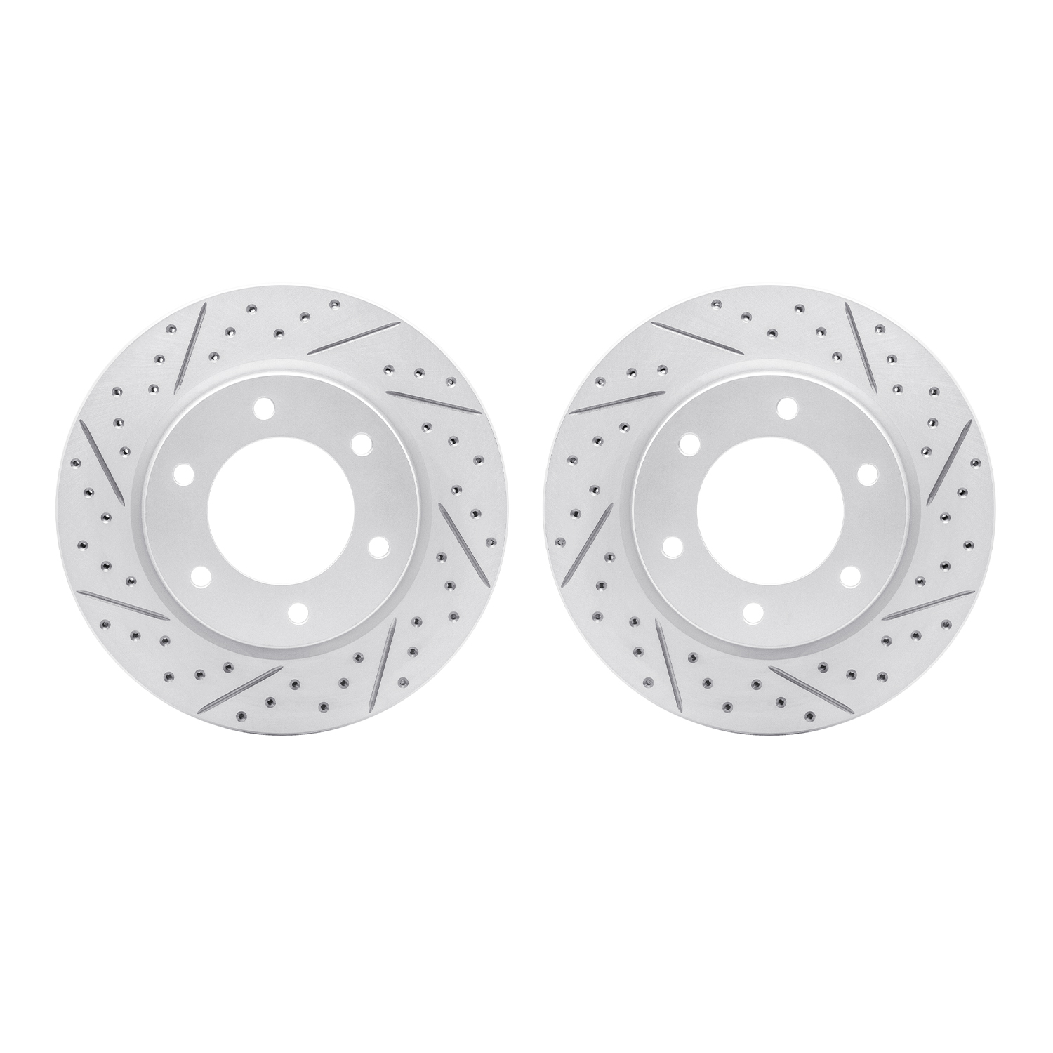 2002-54106 Geoperformance Drilled/Slotted Brake Rotors, Fits Select Ford/Lincoln/Mercury/Mazda, Position: Front