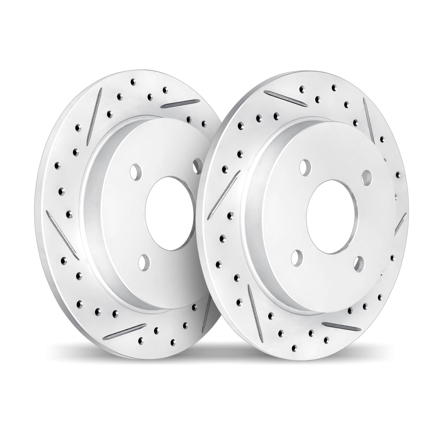 2002-54127 Geoperformance Drilled/Slotted Brake Rotors, Fits Select Ford/Lincoln/Mercury/Mazda, Position: Rear