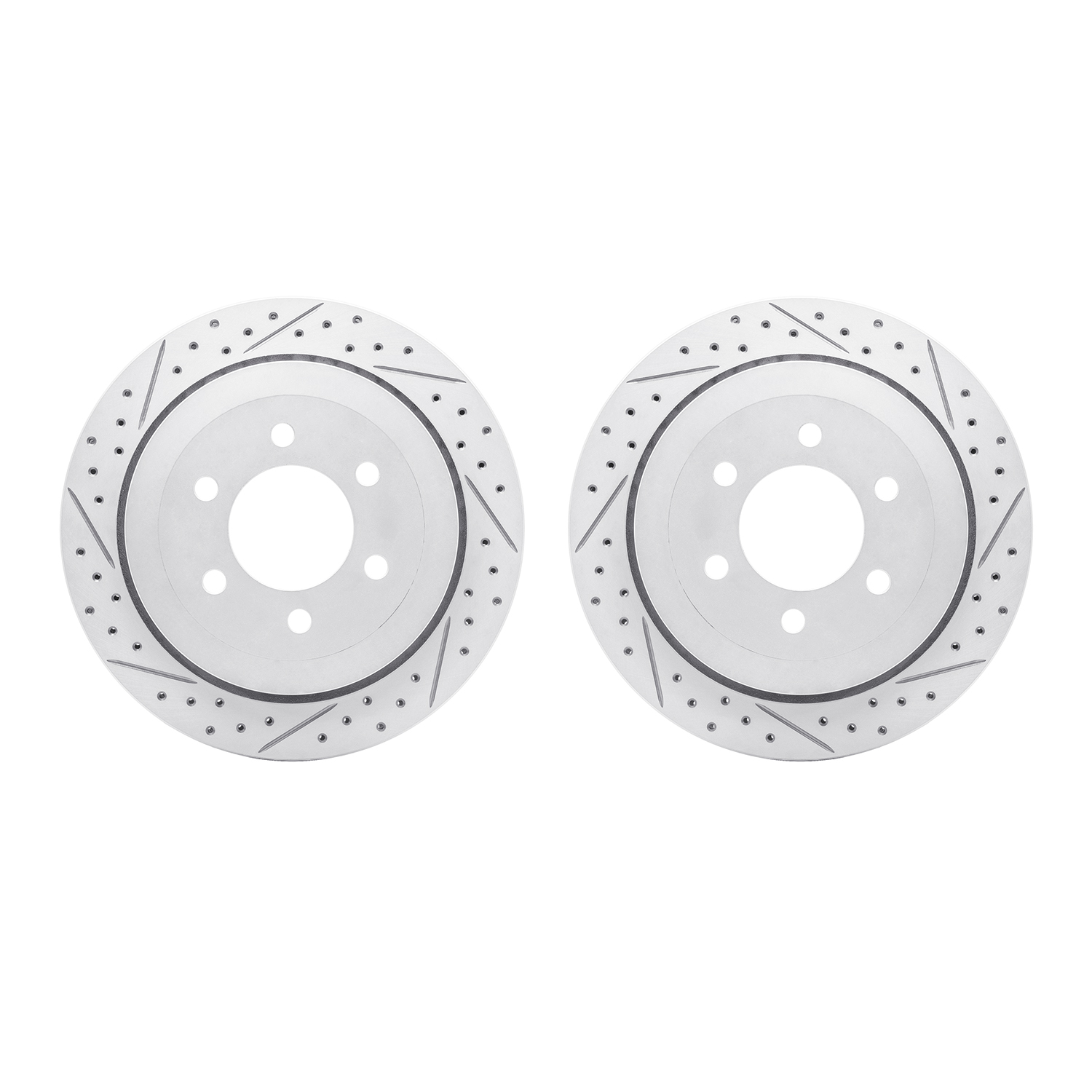 2002-54138 Geoperformance Drilled/Slotted Brake Rotors, 2007-2017 Ford/Lincoln/Mercury/Mazda, Position: Rear