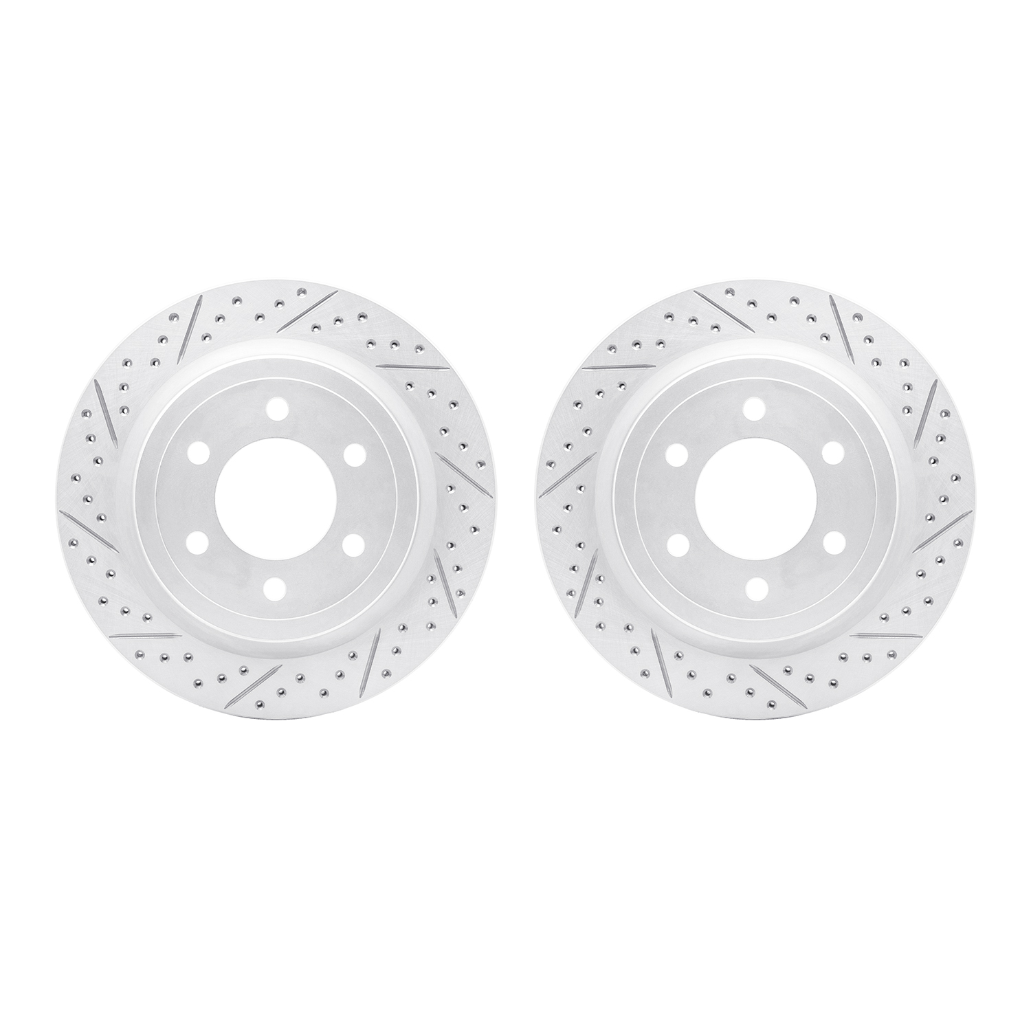 2002-54139 Geoperformance Drilled/Slotted Brake Rotors, 2018-2021 Ford/Lincoln/Mercury/Mazda, Position: Rear