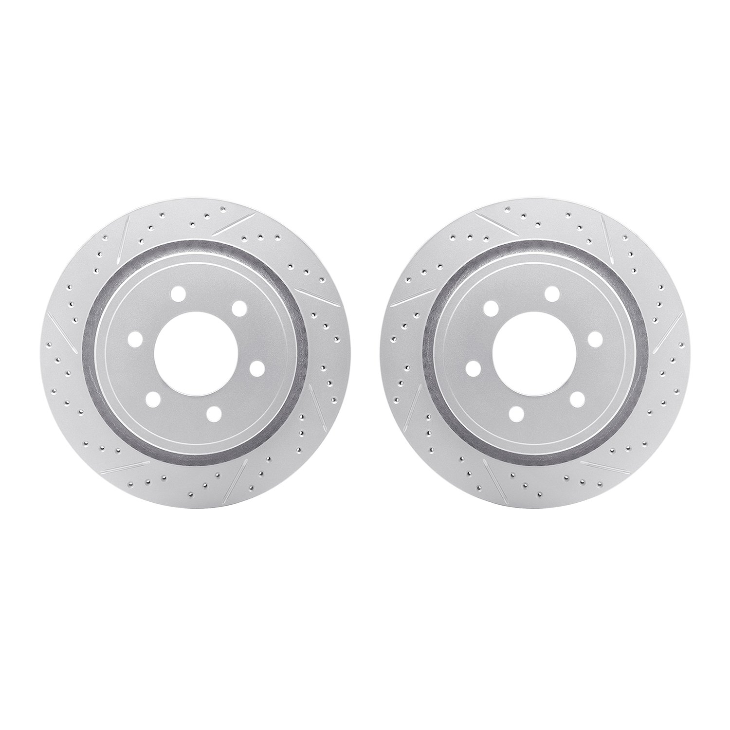 2002-54148 Geoperformance Drilled/Slotted Brake Rotors, 2012-2020 Ford/Lincoln/Mercury/Mazda, Position: Rear