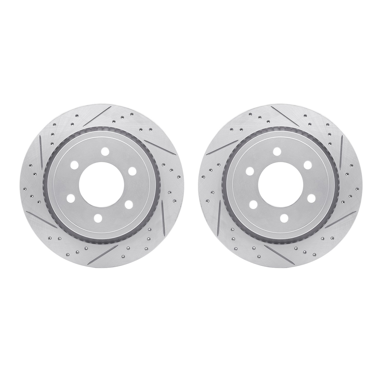 2002-54150 Geoperformance Drilled/Slotted Brake Rotors, 2015-2017 Ford/Lincoln/Mercury/Mazda, Position: Rear