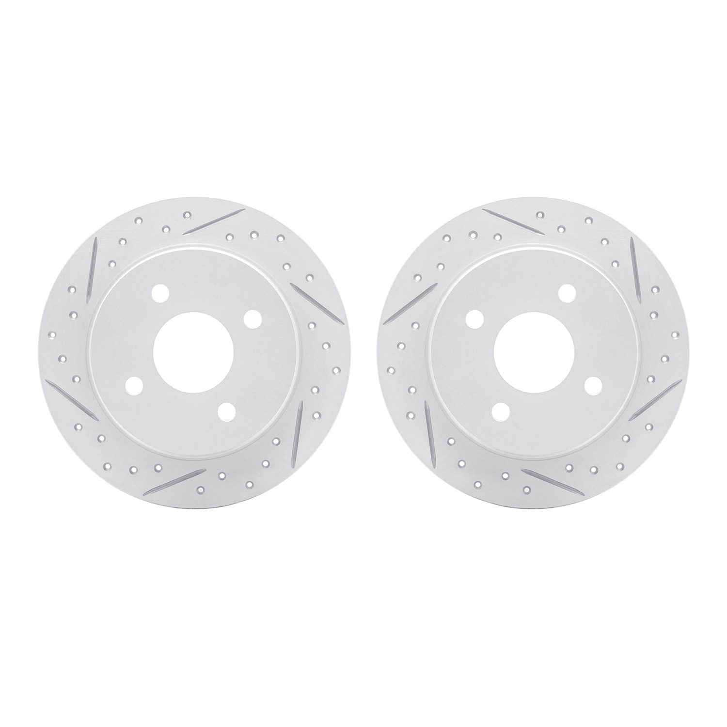 2002-54158 Geoperformance Drilled/Slotted Brake Rotors, 2001-2019 Ford/Lincoln/Mercury/Mazda, Position: Rear