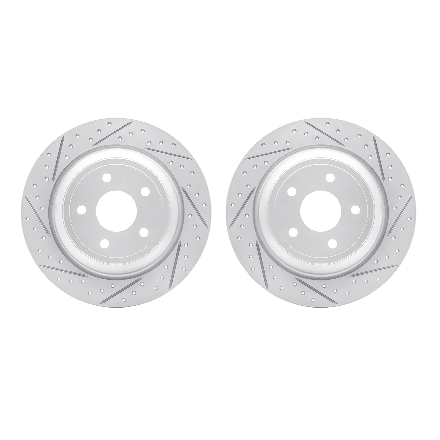 2002-54161 Geoperformance Drilled/Slotted Brake Rotors, Fits Select Ford/Lincoln/Mercury/Mazda, Position: Rear