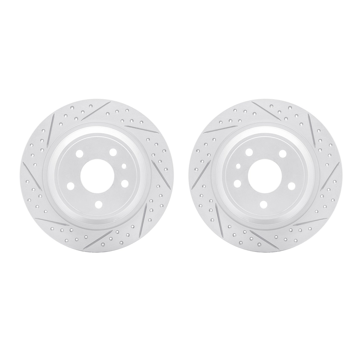 2002-54164 Geoperformance Drilled/Slotted Brake Rotors, 2013-2020 Ford/Lincoln/Mercury/Mazda, Position: Rear
