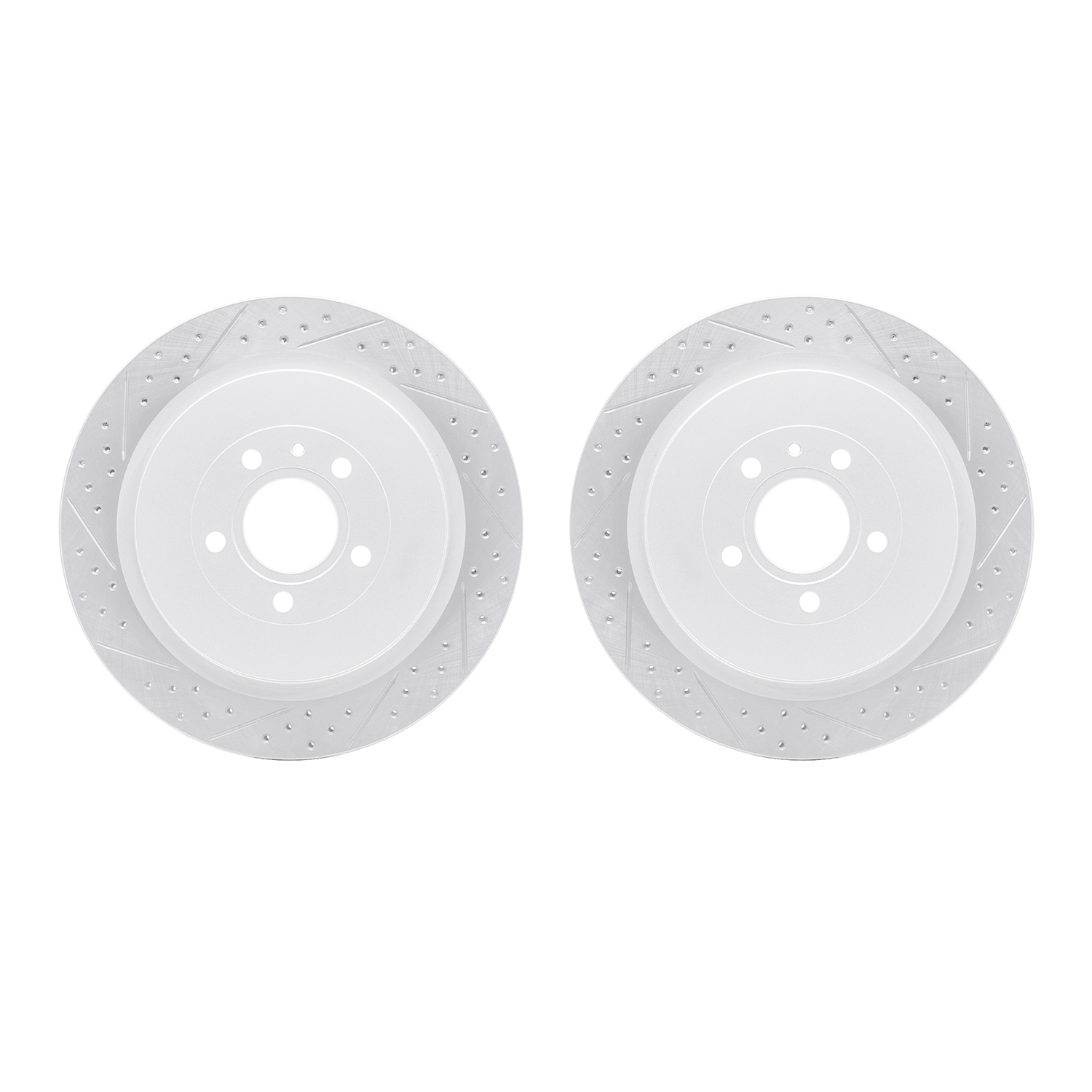 2002-54168 Geoperformance Drilled/Slotted Brake Rotors, 2013-2014 Ford/Lincoln/Mercury/Mazda, Position: Rear