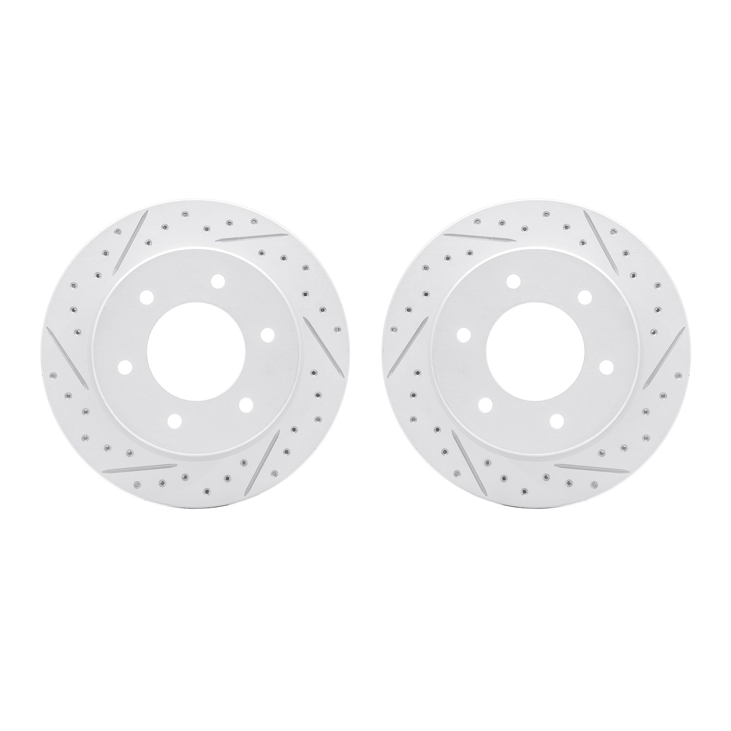 2002-54172 Geoperformance Drilled/Slotted Brake Rotors, Fits Select Ford/Lincoln/Mercury/Mazda, Position: Rear