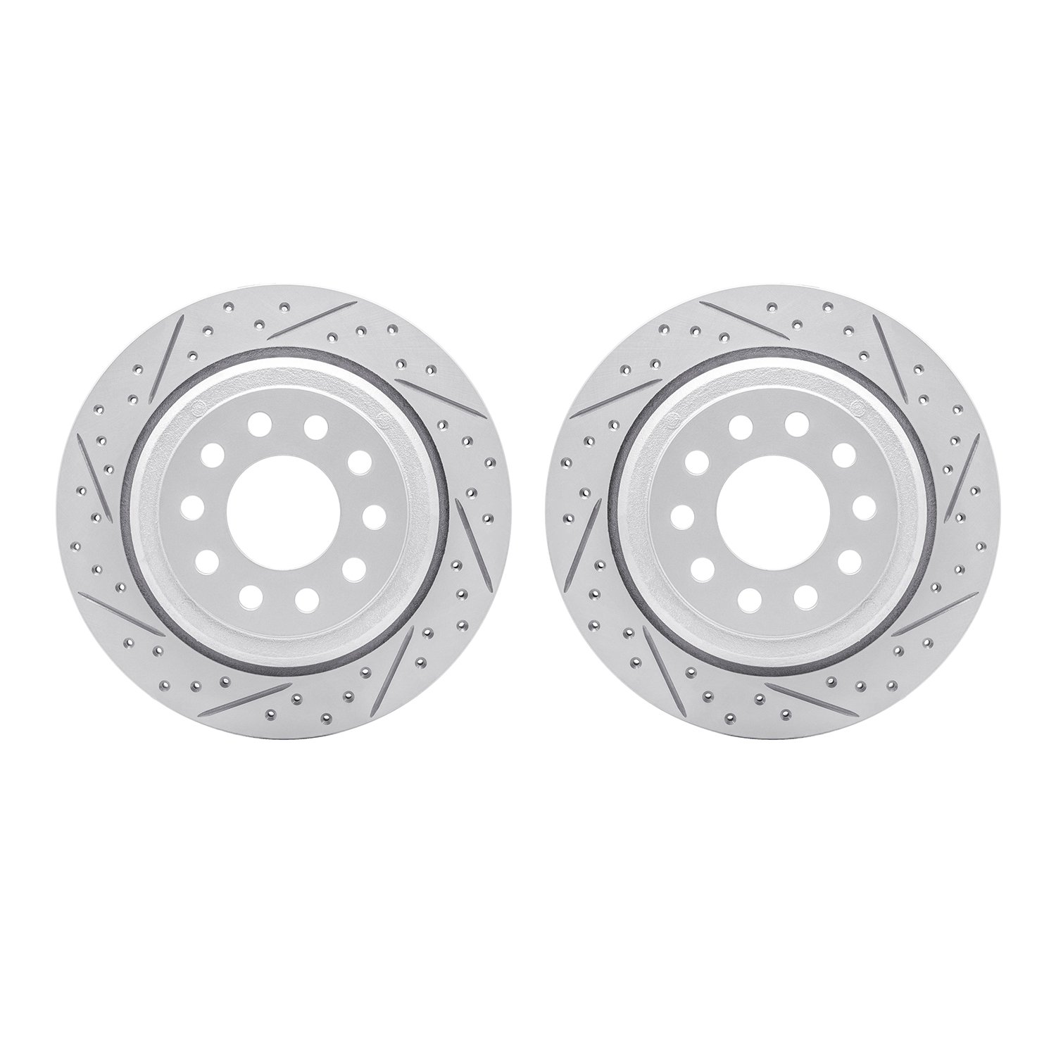 2002-55006 Geoperformance Drilled/Slotted Brake Rotors, 2003-2011 Ford/Lincoln/Mercury/Mazda, Position: Rear