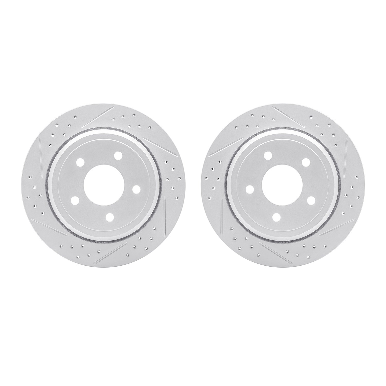 2002-56004 Geoperformance Drilled/Slotted Brake Rotors, 2003-2011 Ford/Lincoln/Mercury/Mazda, Position: Rear