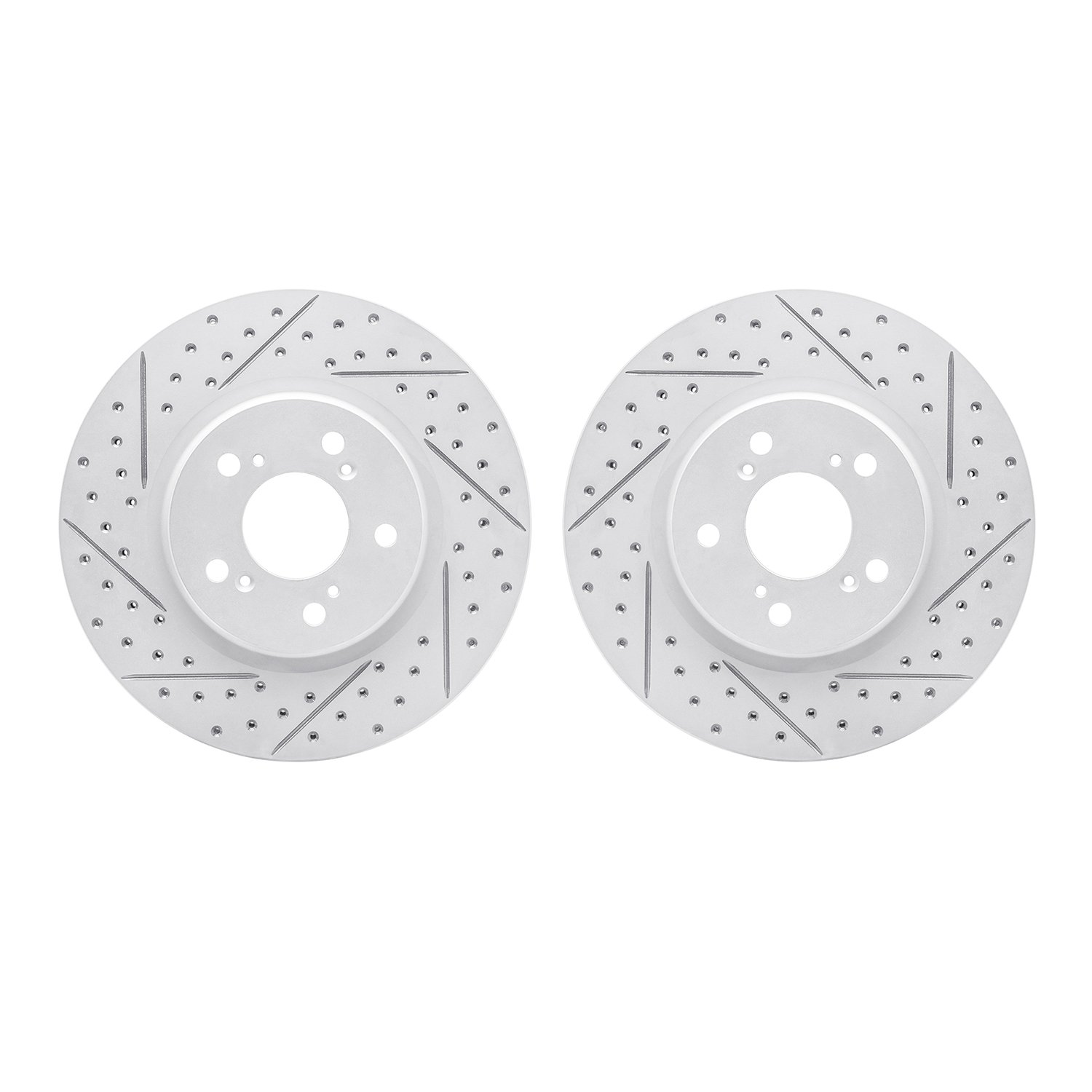 2002-58007 Geoperformance Drilled/Slotted Brake Rotors, 2005-2012 Acura/Honda, Position: Front