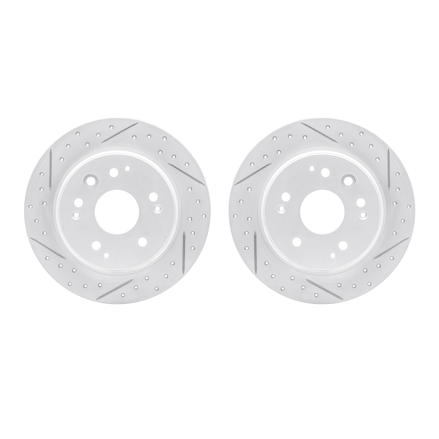 2002-58017 Geoperformance Drilled/Slotted Brake Rotors, 1999-2003 Acura/Honda, Position: Rear