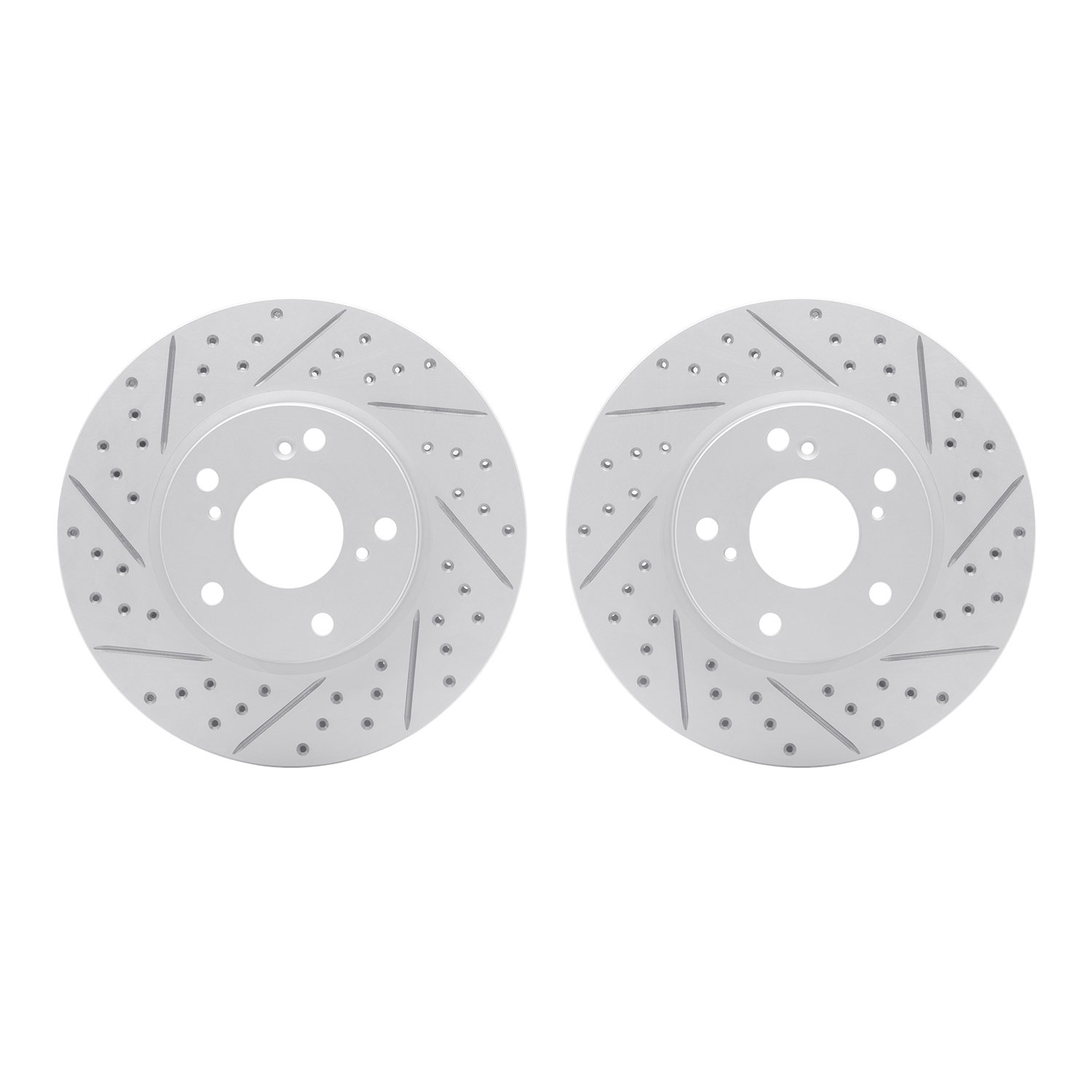 2002-59018 Geoperformance Drilled/Slotted Brake Rotors, Fits Select Acura/Honda, Position: Front