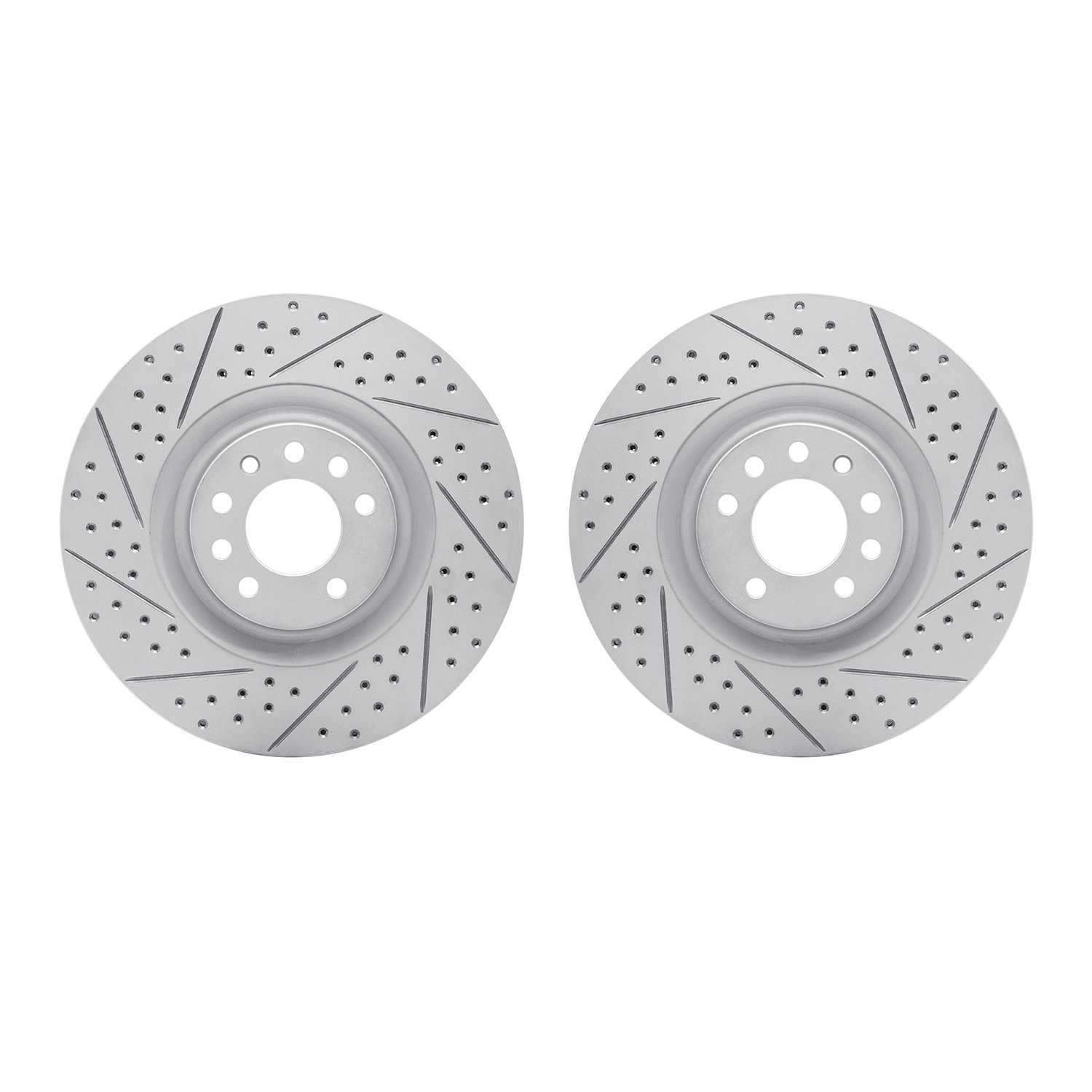 2002-65005 Geoperformance Drilled/Slotted Brake Rotors, 2008-2011 GM, Position: Front