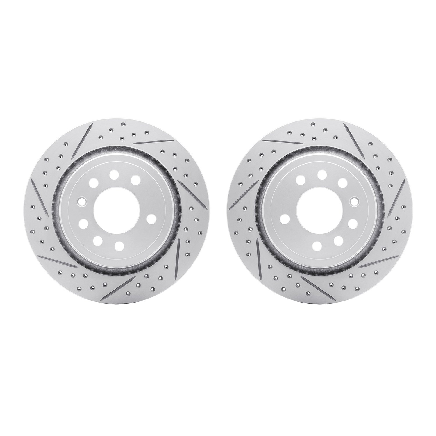 2002-65012 Geoperformance Drilled/Slotted Brake Rotors, 2008-2011 GM, Position: Rear