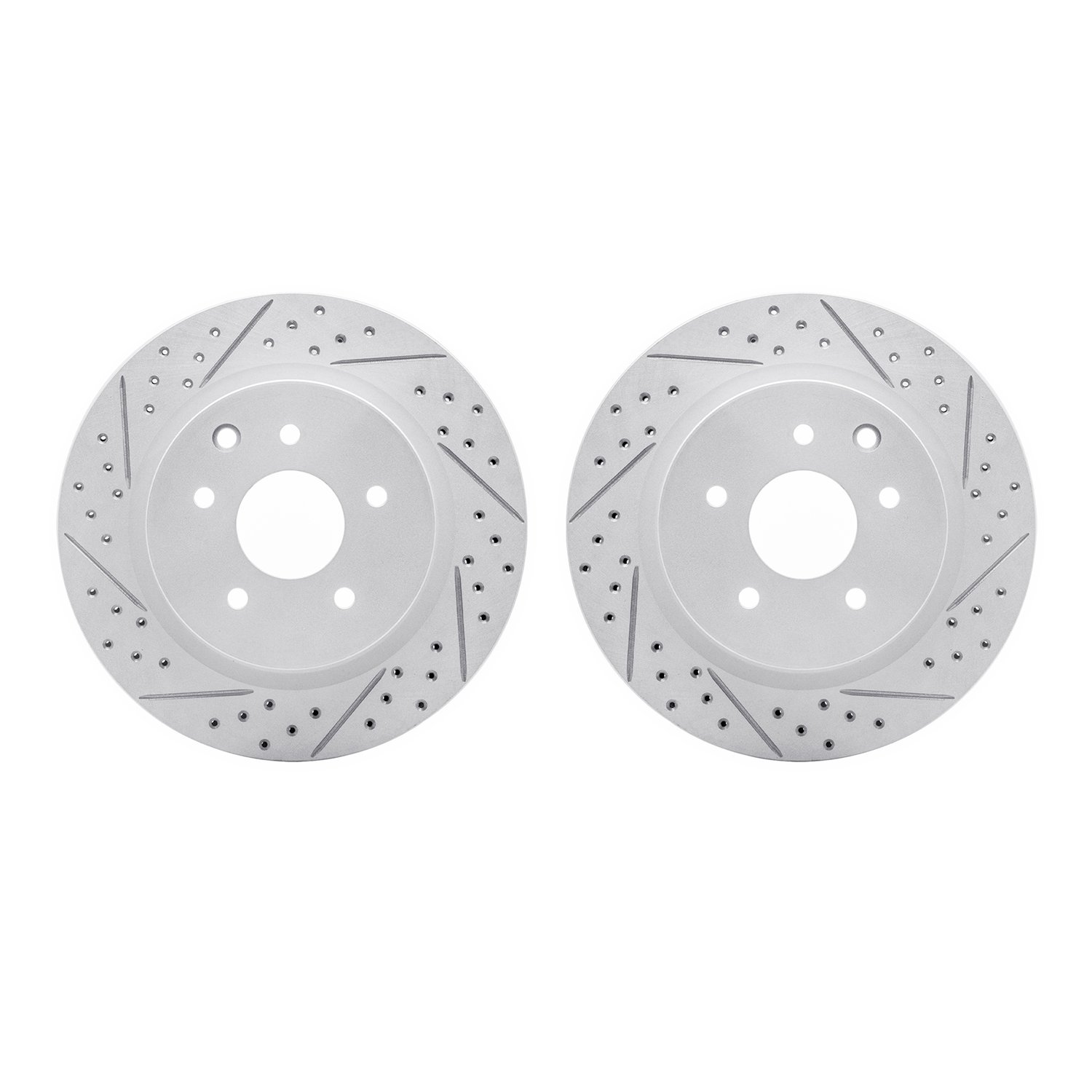 2002-67043 Geoperformance Drilled/Slotted Brake Rotors, Fits Select Infiniti/Nissan, Position: Rear