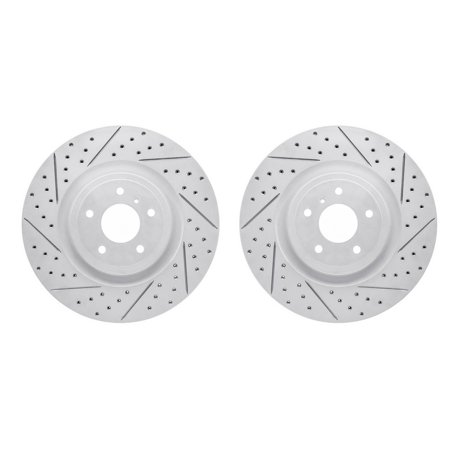 2002-68001 Geoperformance Drilled/Slotted Brake Rotors, Fits Select Infiniti/Nissan, Position: Front