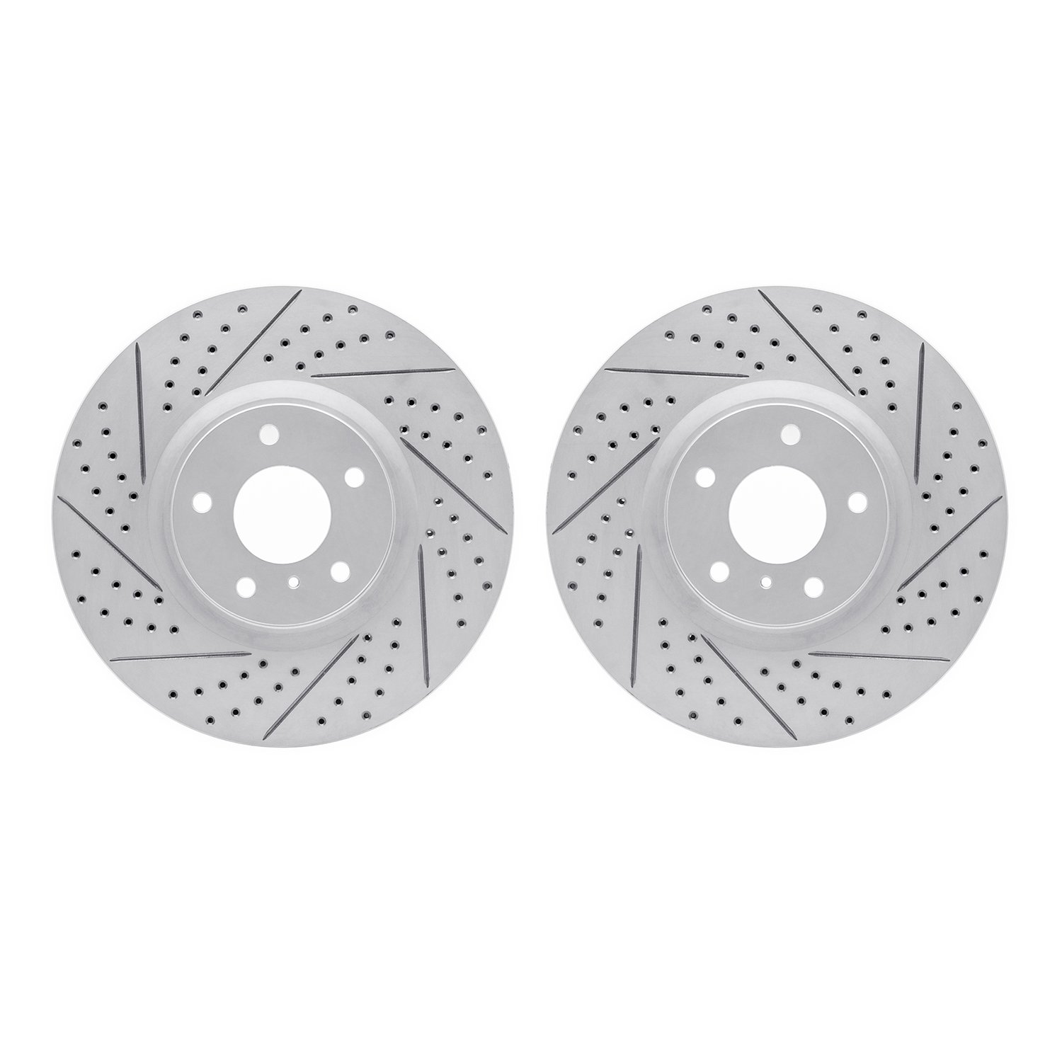2002-68004 Geoperformance Drilled/Slotted Brake Rotors, 2007-2015 Infiniti/Nissan, Position: Front