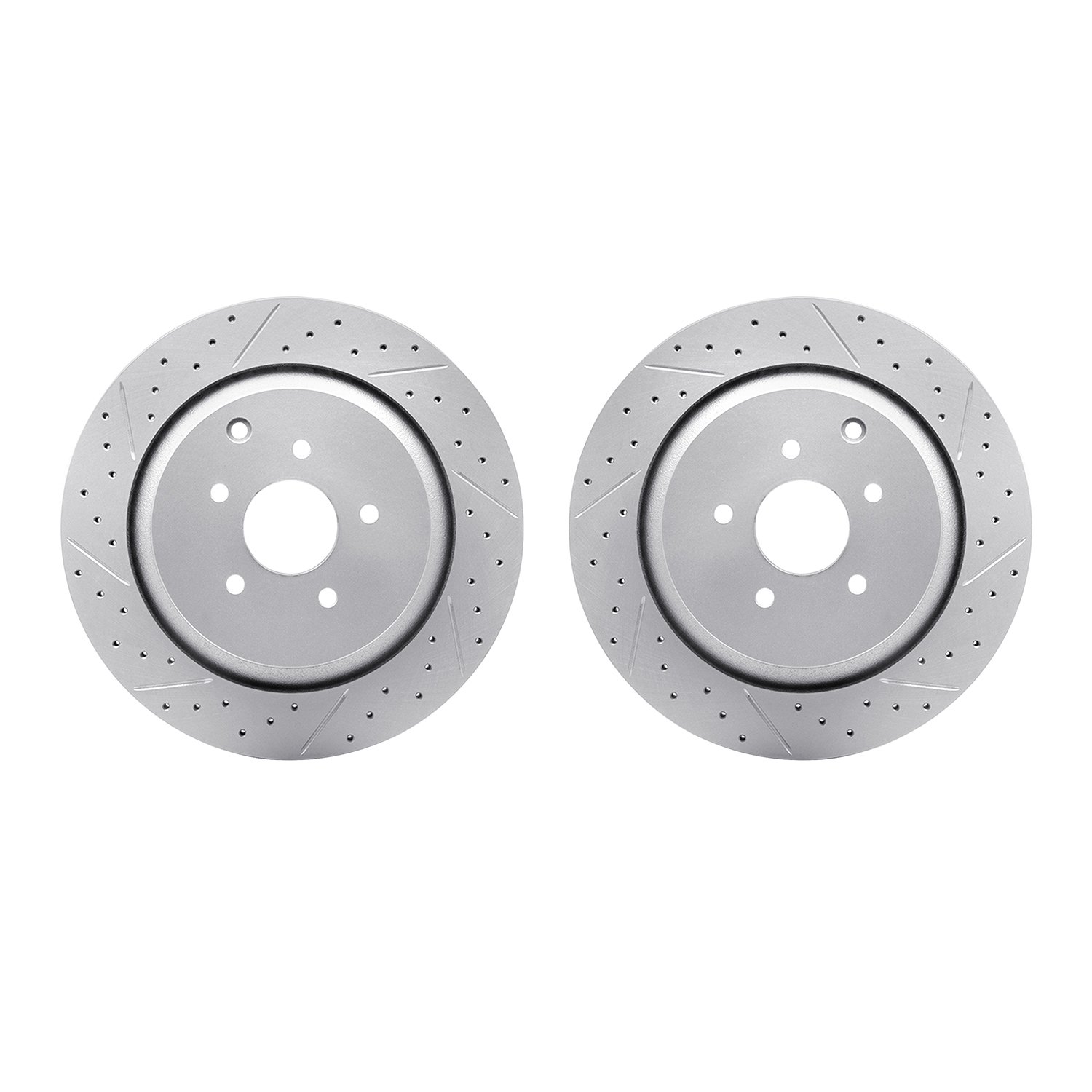 2002-68007 Geoperformance Drilled/Slotted Brake Rotors, Fits Select Infiniti/Nissan, Position: Rear