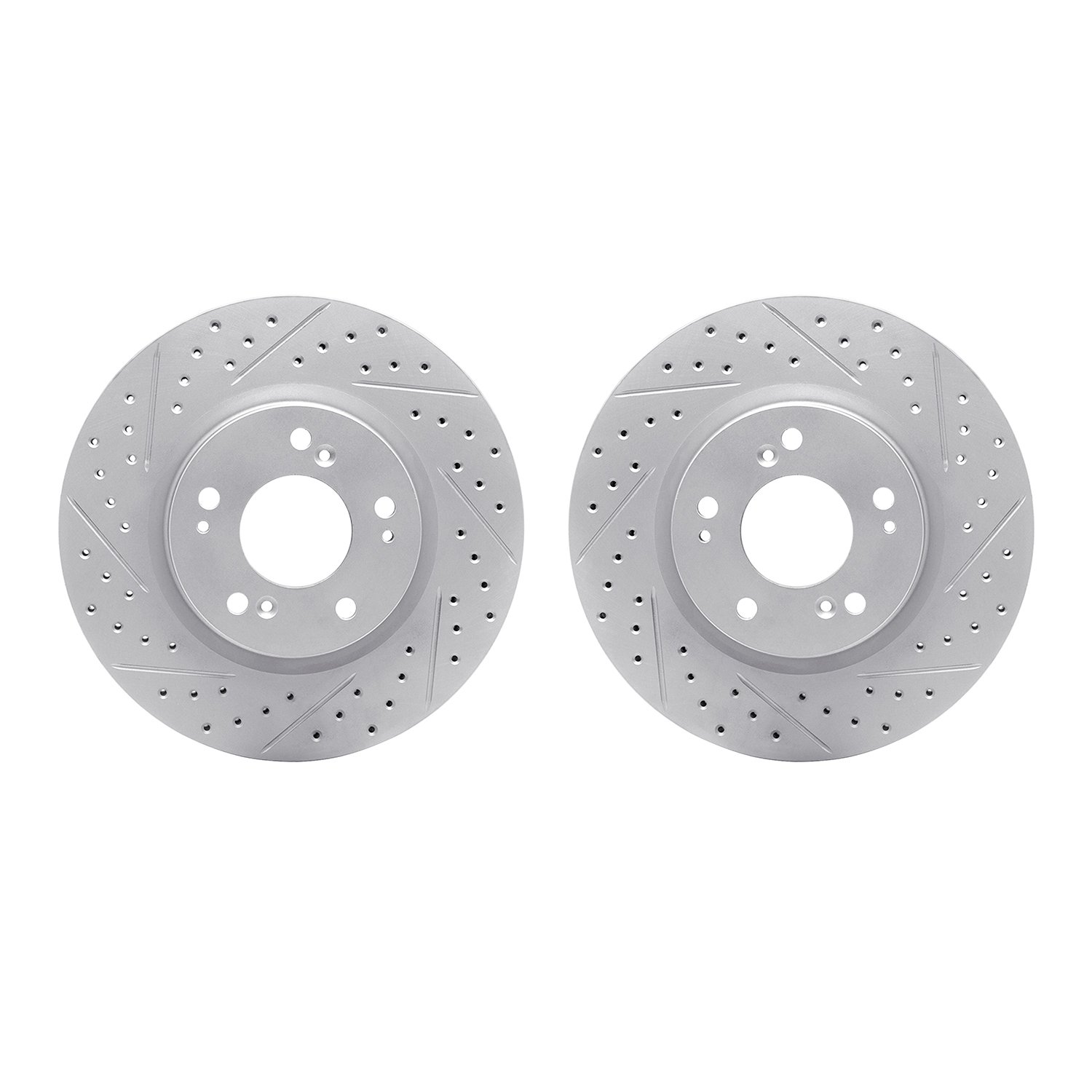 2002-72007 Geoperformance Drilled/Slotted Brake Rotors, 2004-2012 Mitsubishi, Position: Front