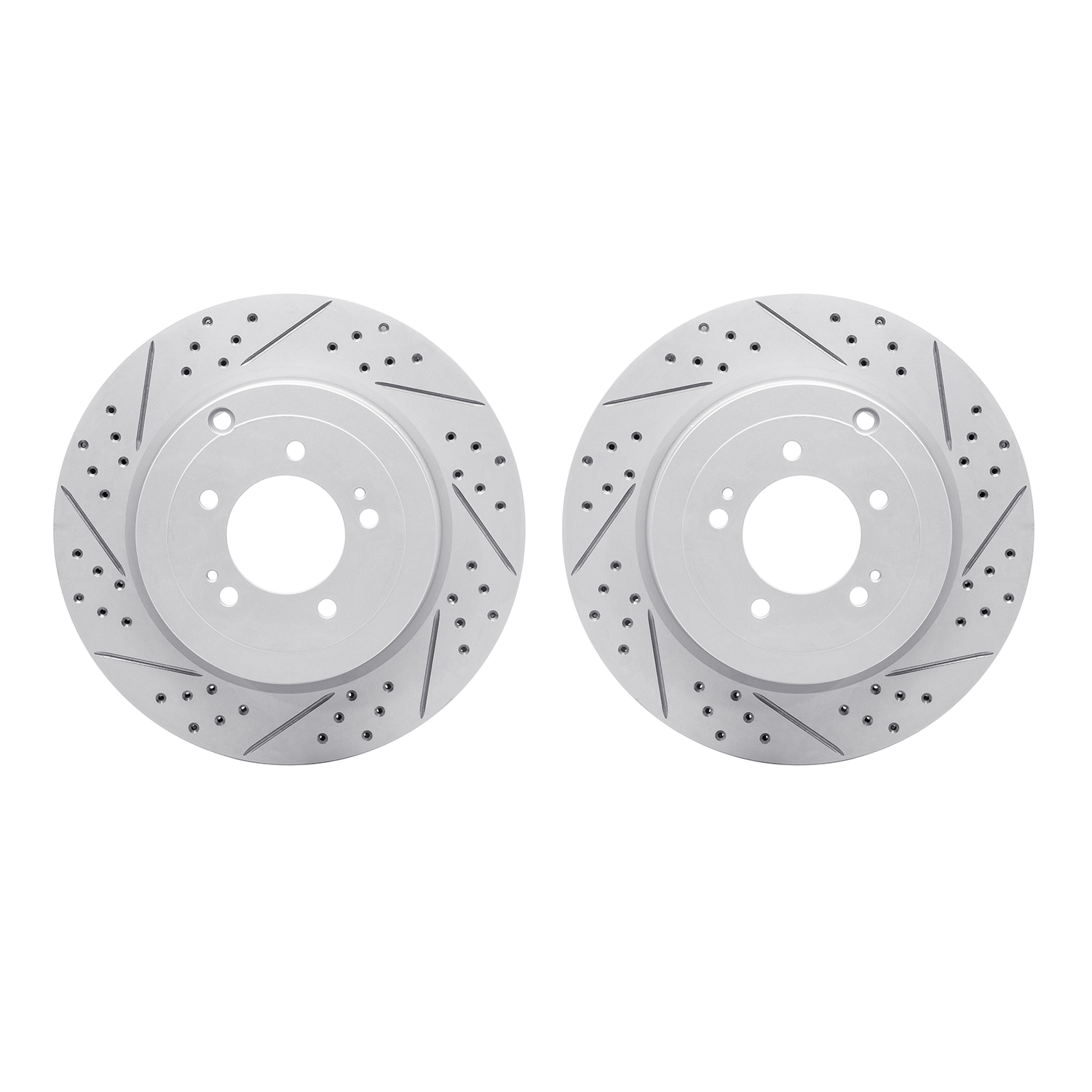 2002-72027 Geoperformance Drilled/Slotted Brake Rotors, 2008-2015 Mitsubishi, Position: Rear