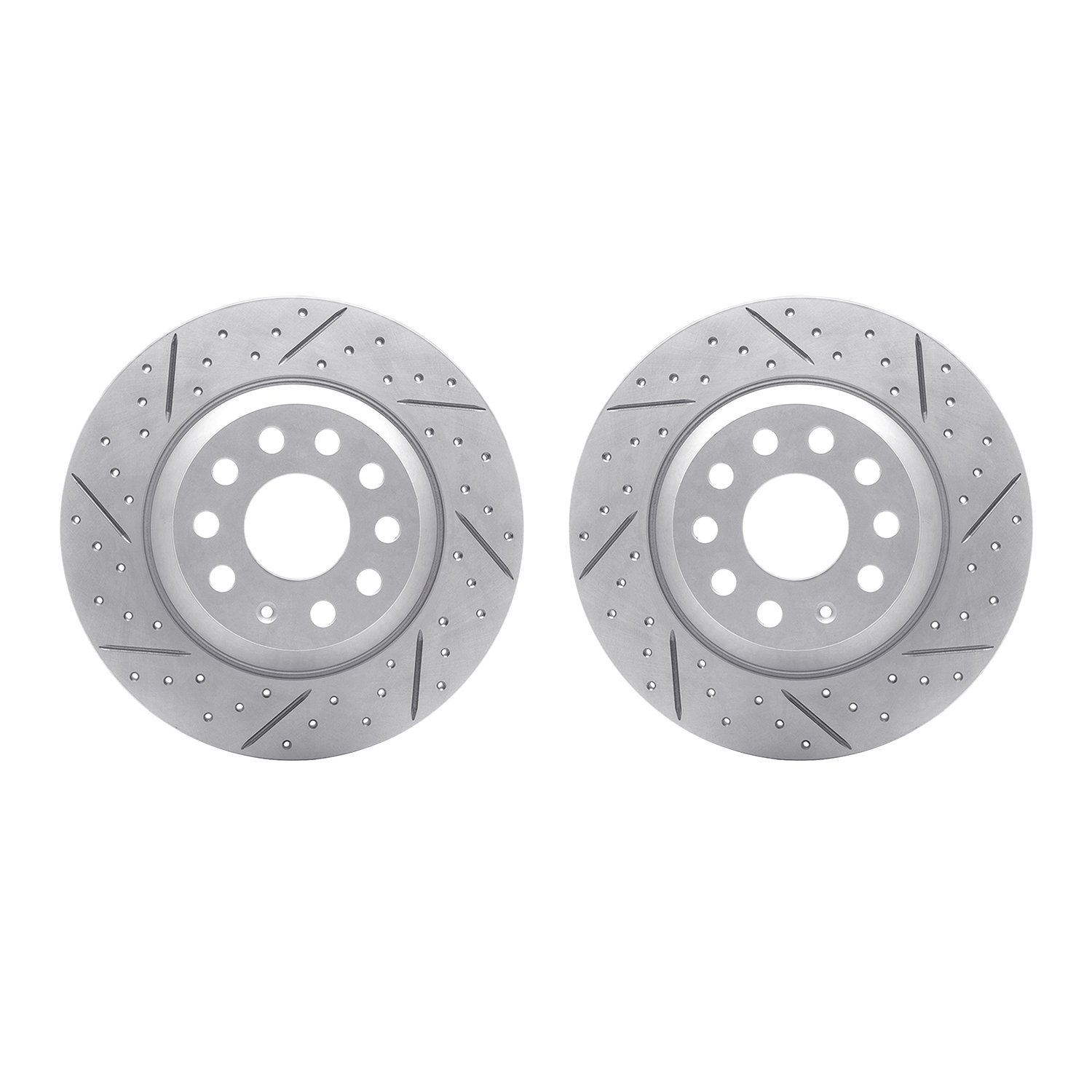 2002-73044 Geoperformance Drilled/Slotted Brake Rotors, Fits Select Audi/Volkswagen, Position: Rear